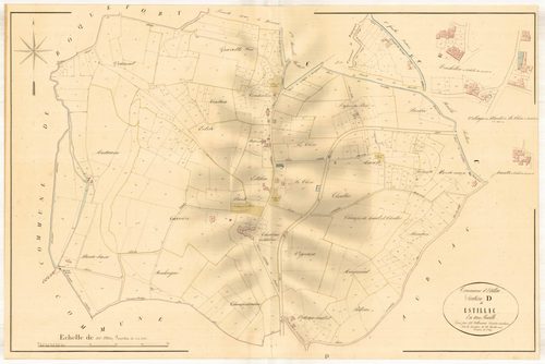 Plan napoléonien, atlas-D Estillac, Estillac