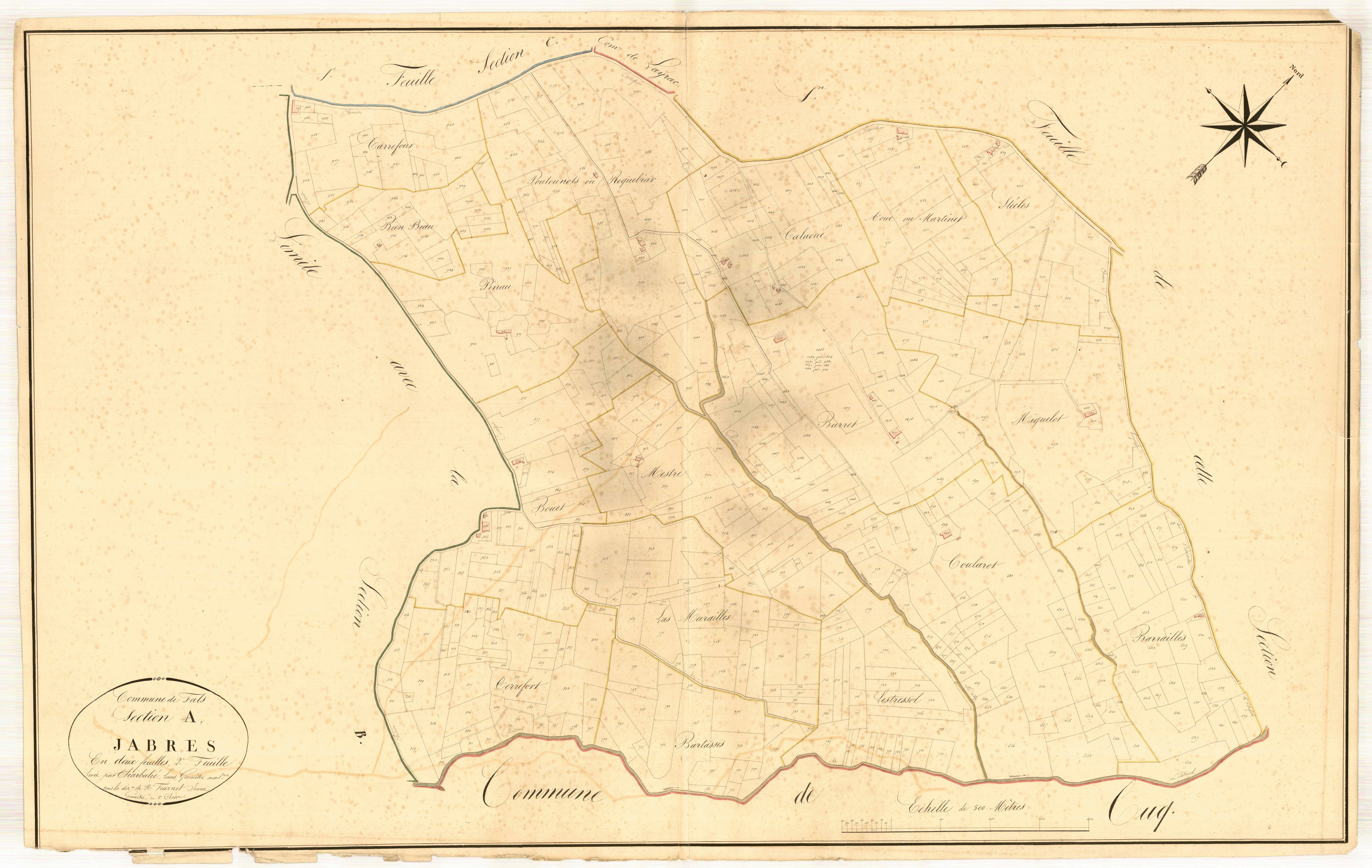 Plan napoléonien, atlas-A2 Jabres, Fals