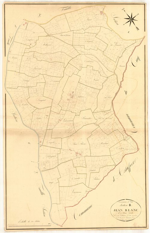 Plan napoléonien, atlas-B Jean-Blanc, Fals
