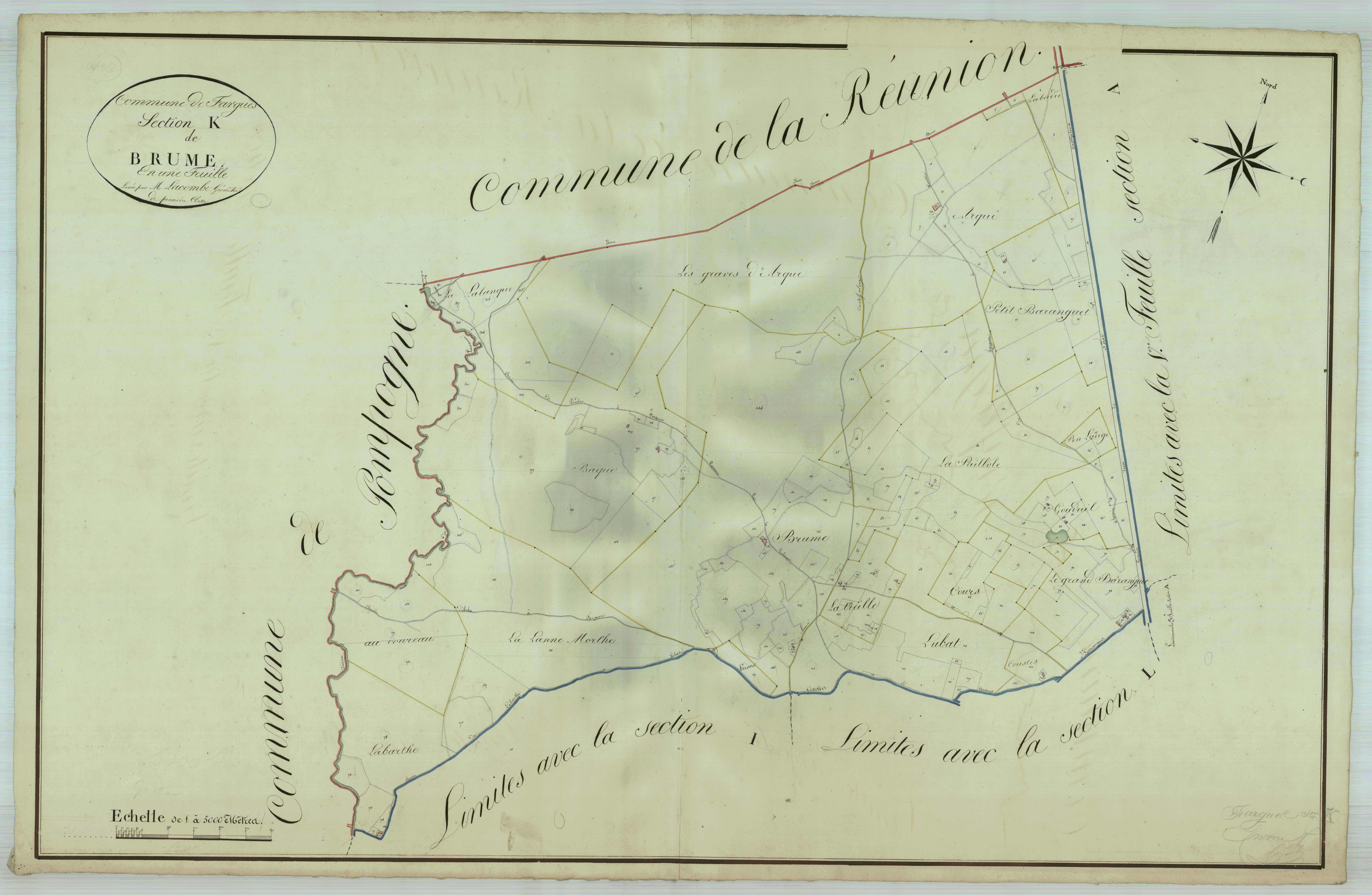 Plan napoléonien, atlas-K Brume, Fargues-sur-Ourbise