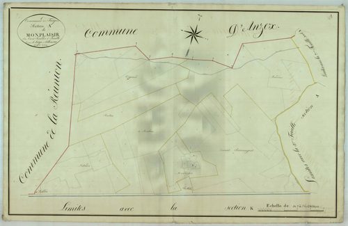 Plan napoléonien, atlas-A1 Monplaisir, Fargues-sur-Ourbise