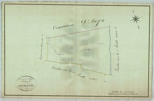 Plan napoléonien, atlas-A2 Monplaisir, Fargues-sur-Ourbise