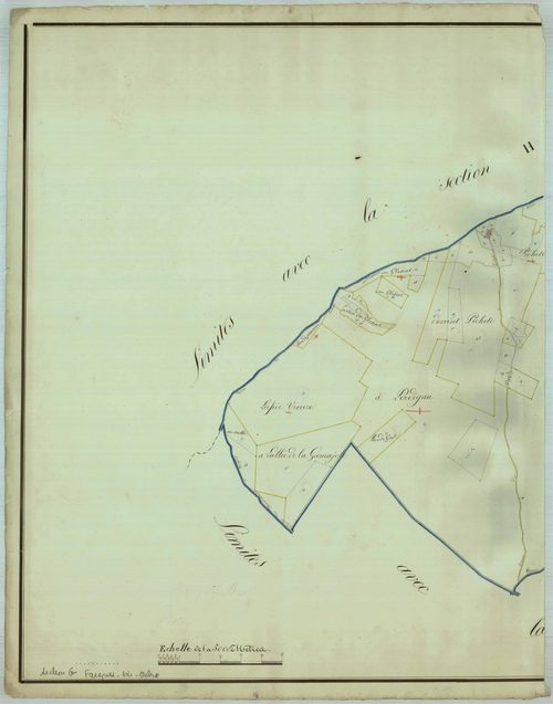 Plan napoléonien, atlas-G Le Plassot, Fargues-sur-Ourbise