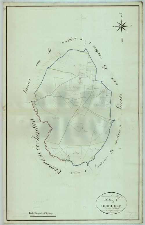 Plan napoléonien, atlas-I Bédouret, Fargues-sur-Ourbise