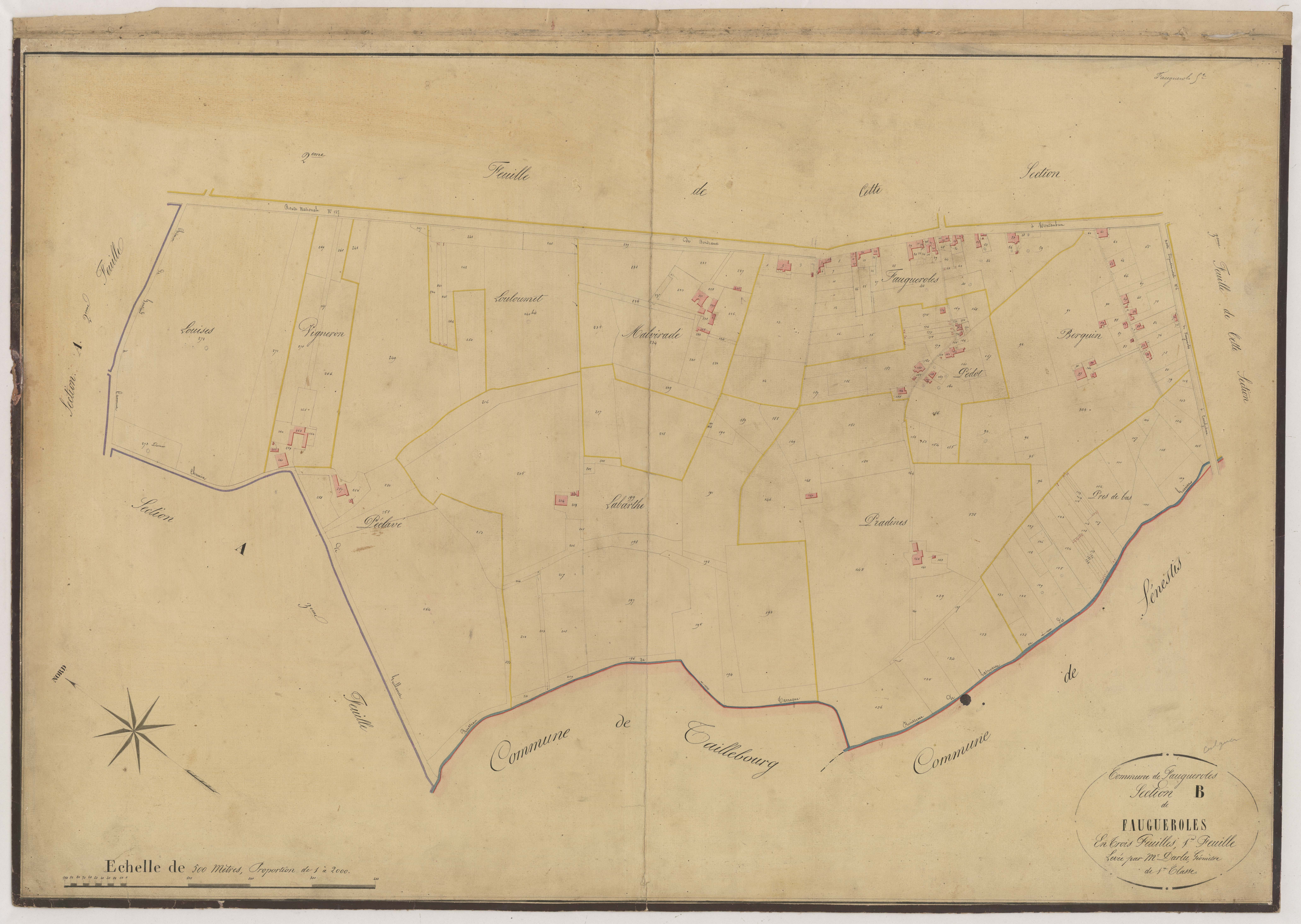 Plan napoléonien-B1 Fauguerolles, Fauguerolles