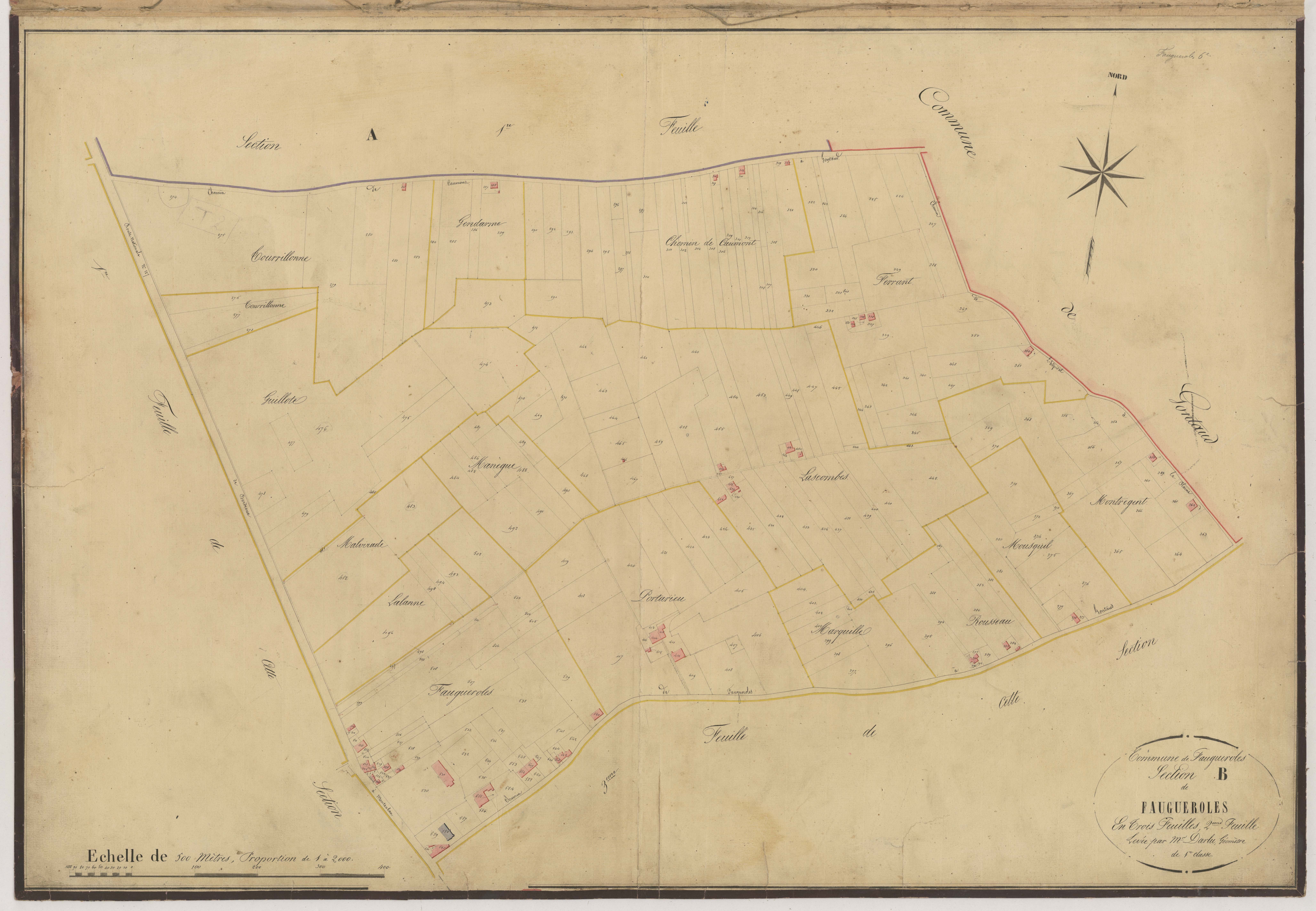 Plan napoléonien-B2 Fauguerolles, Fauguerolles