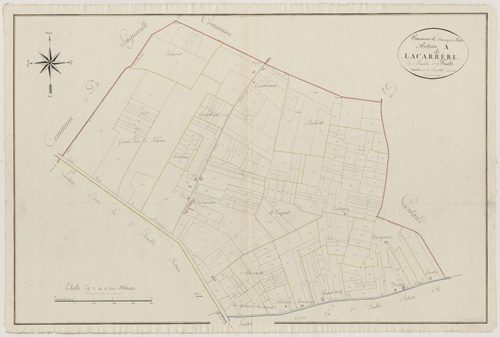 Plan primitif, atlas-A1 Lacarrère, Fauguerolles