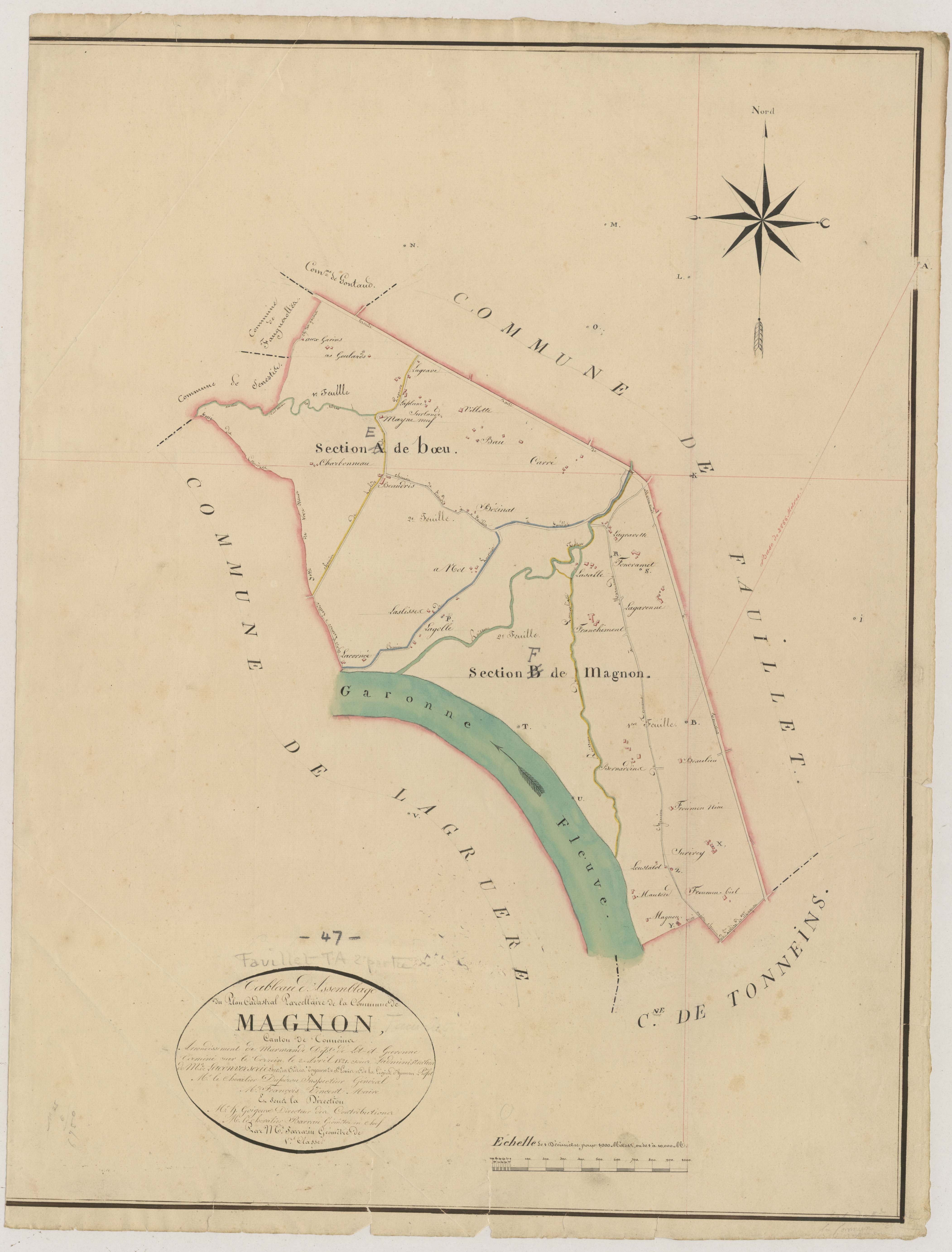 Plan napoléonien, atlas-TA, Fauillet