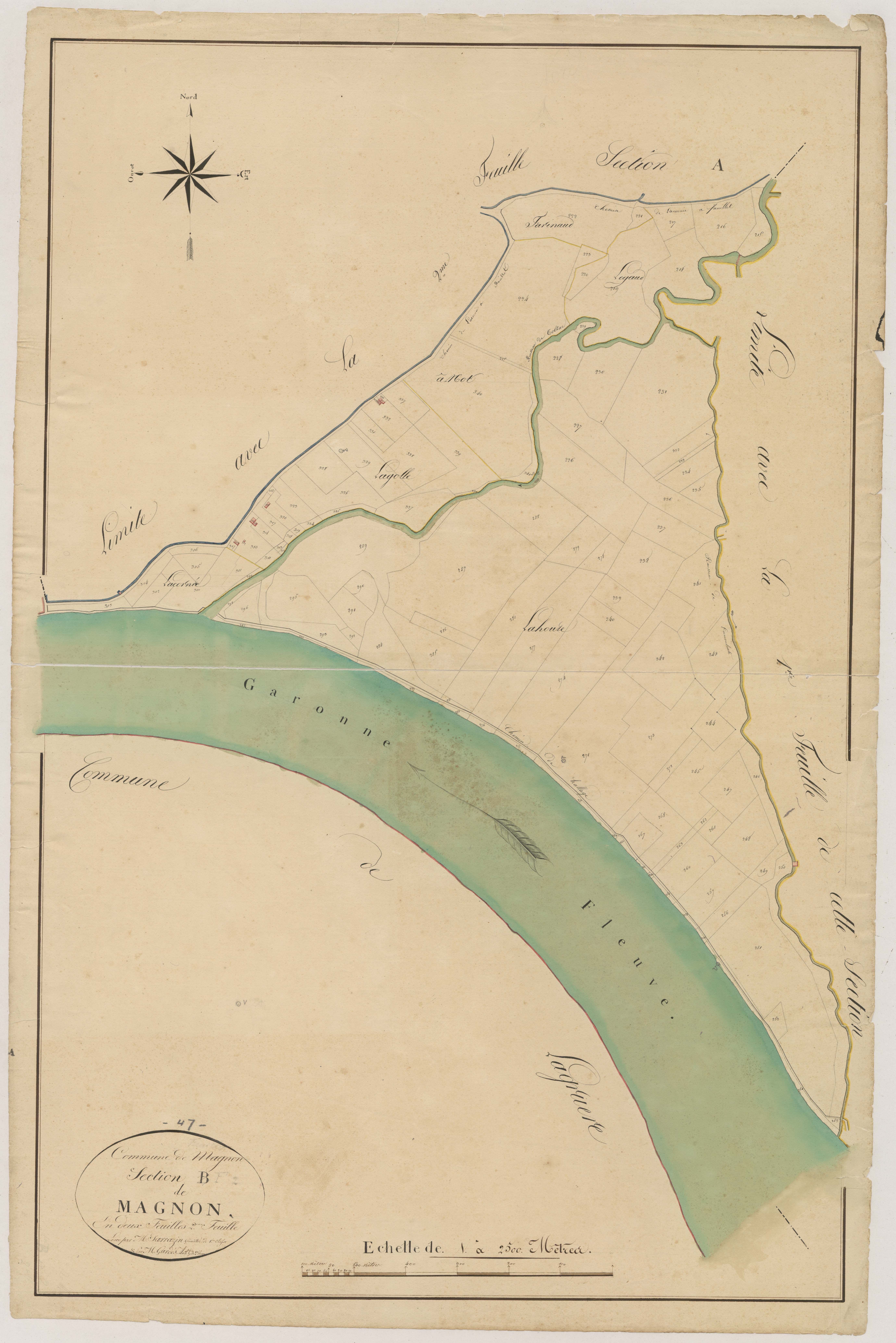 Plan napoléonien, atlas-B2 Magnon, Fauillet