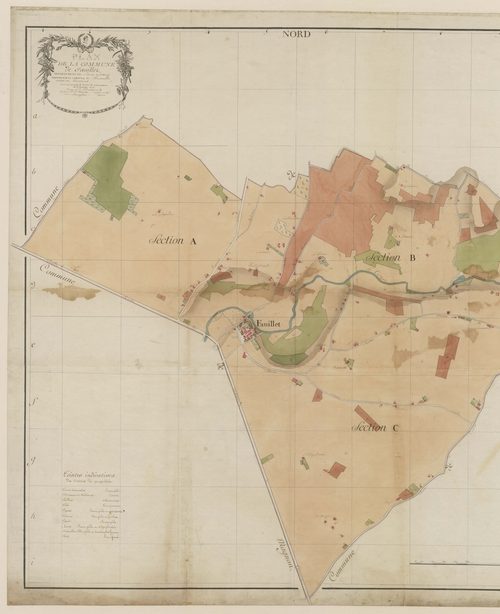 Plan par masses de cultures-, Fauillet