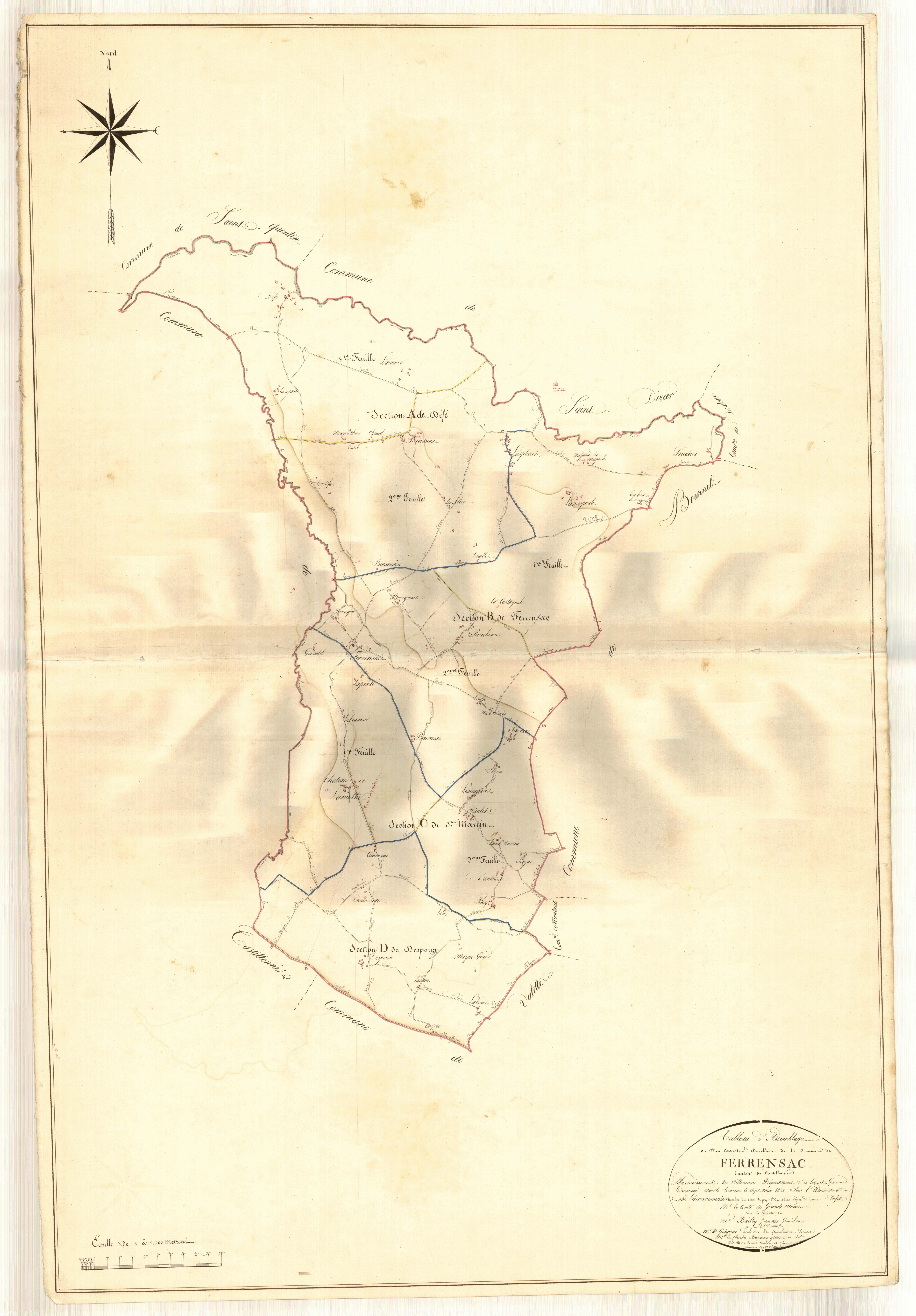 Plan napoléonien, atlas-TA, Ferrensac