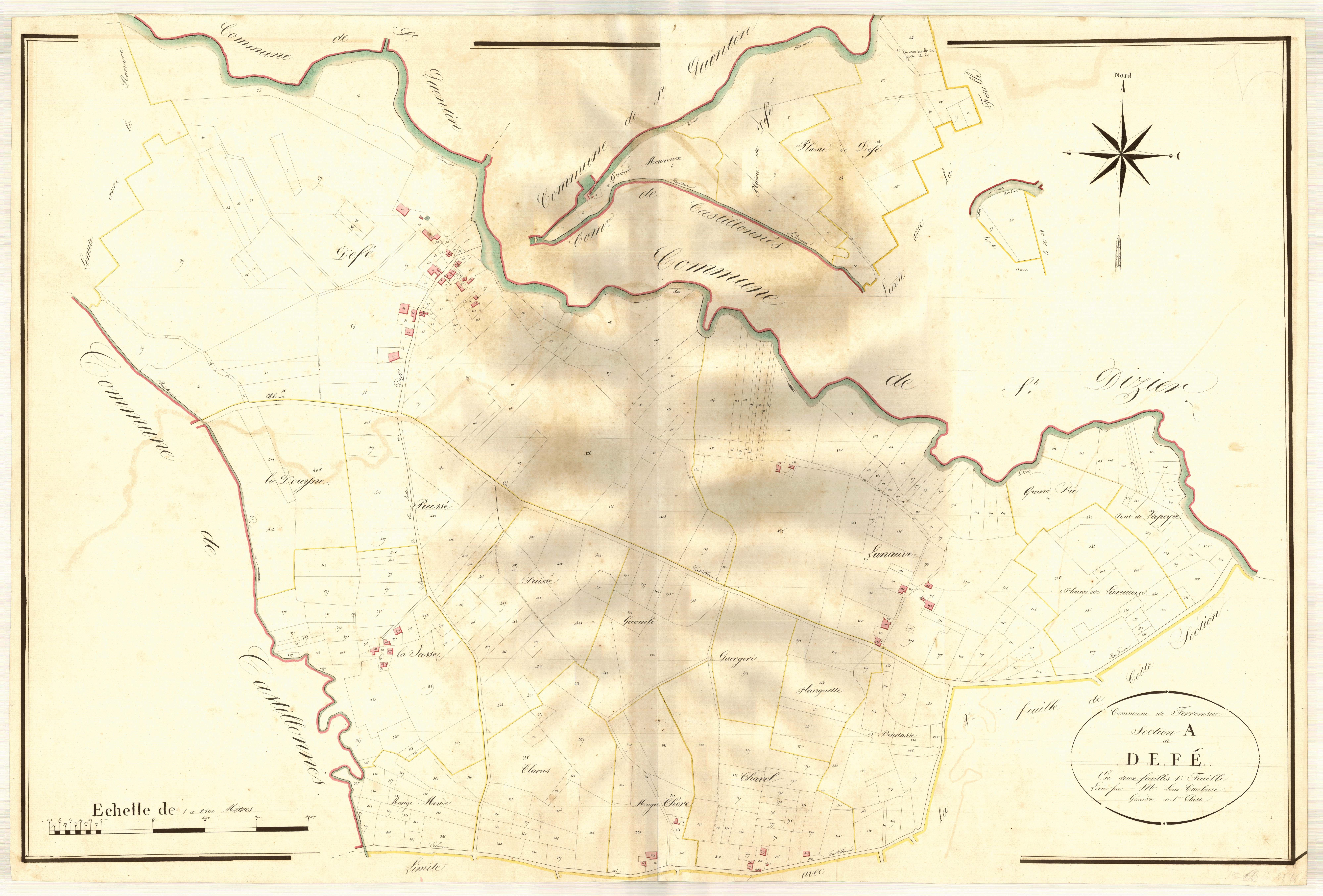 Plan napoléonien, atlas-A1 Defé, Ferrensac