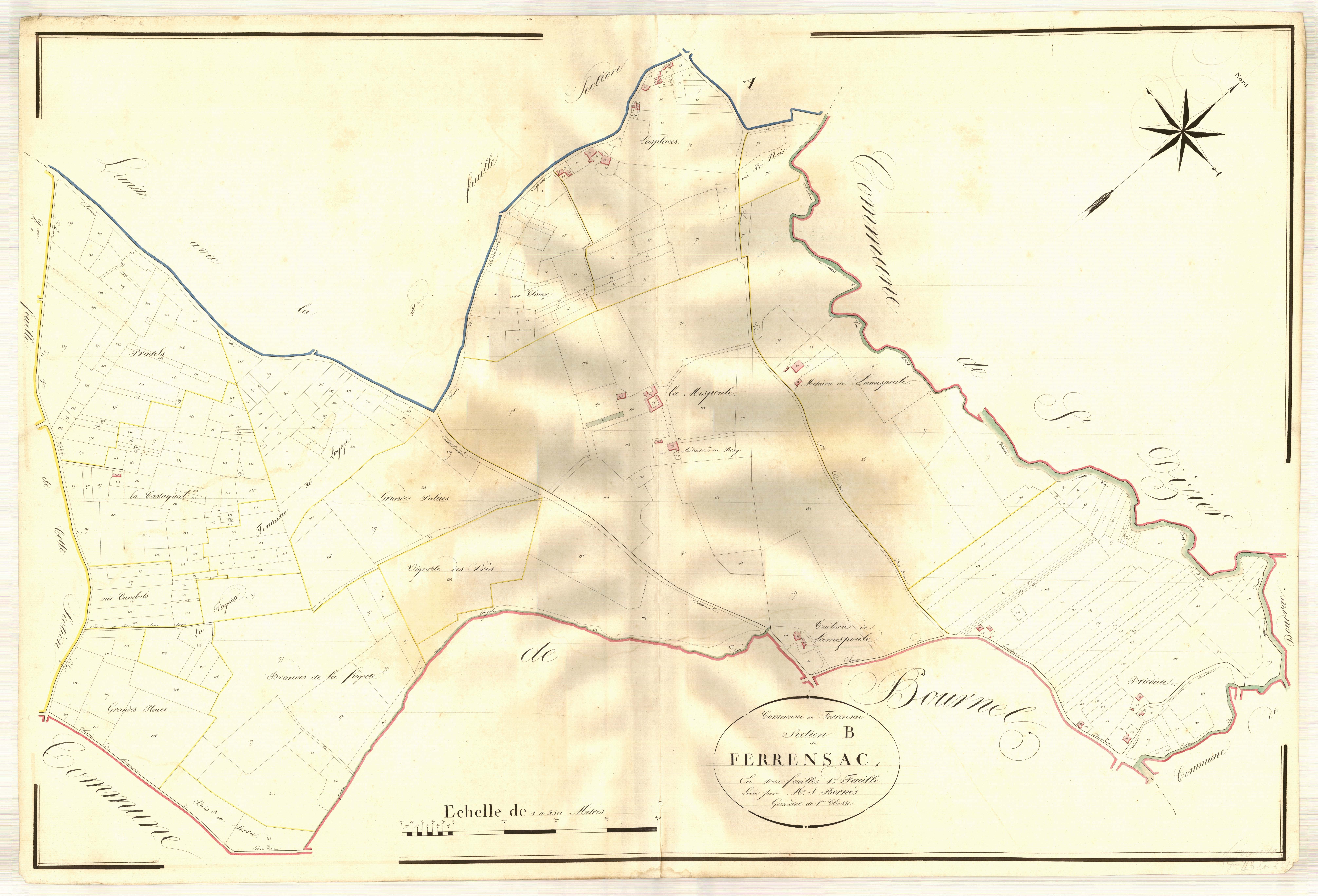 Plan napoléonien, atlas-B1 Ferrensac, Ferrensac