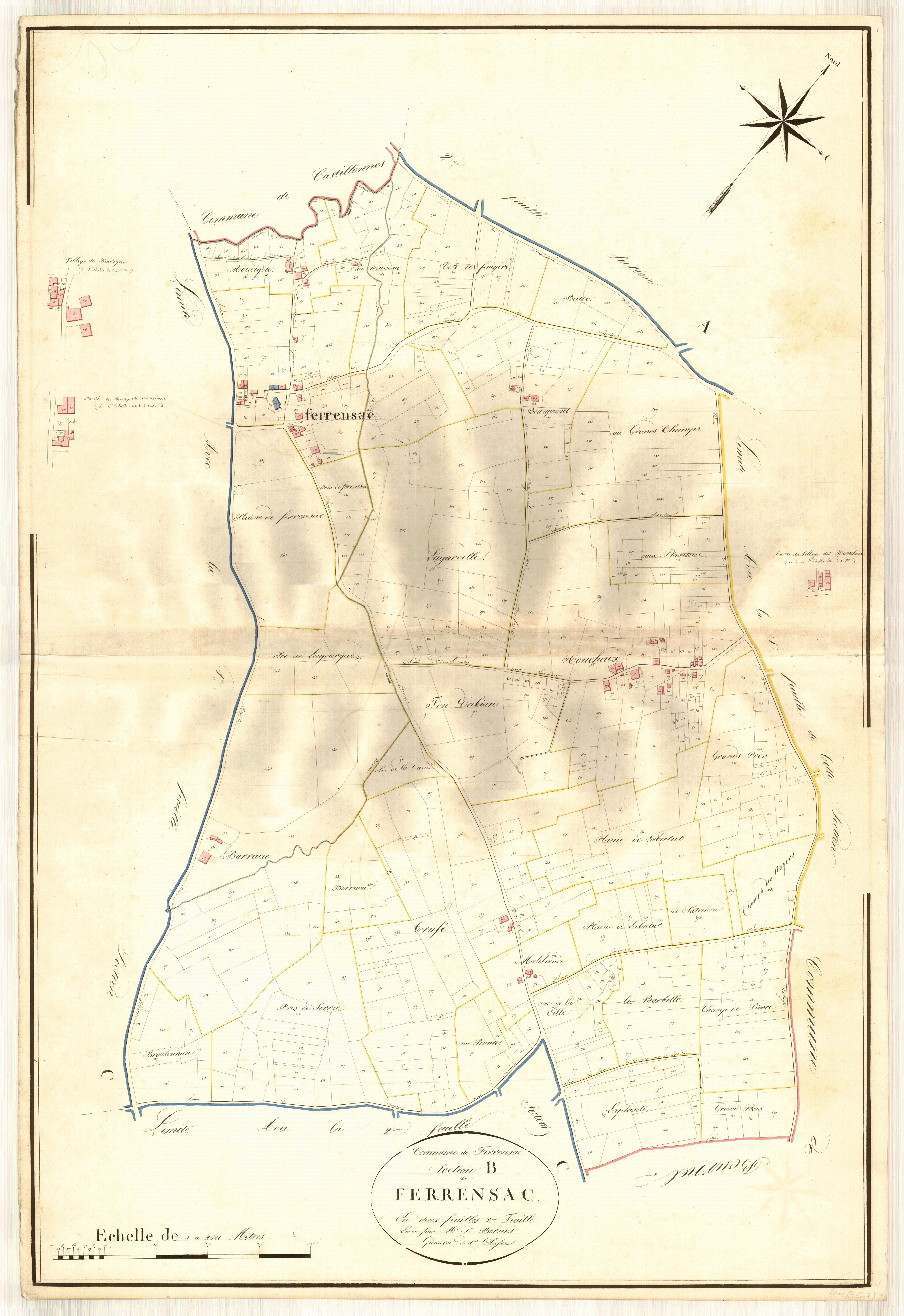 Plan napoléonien, atlas-B2 Ferrensac, Ferrensac