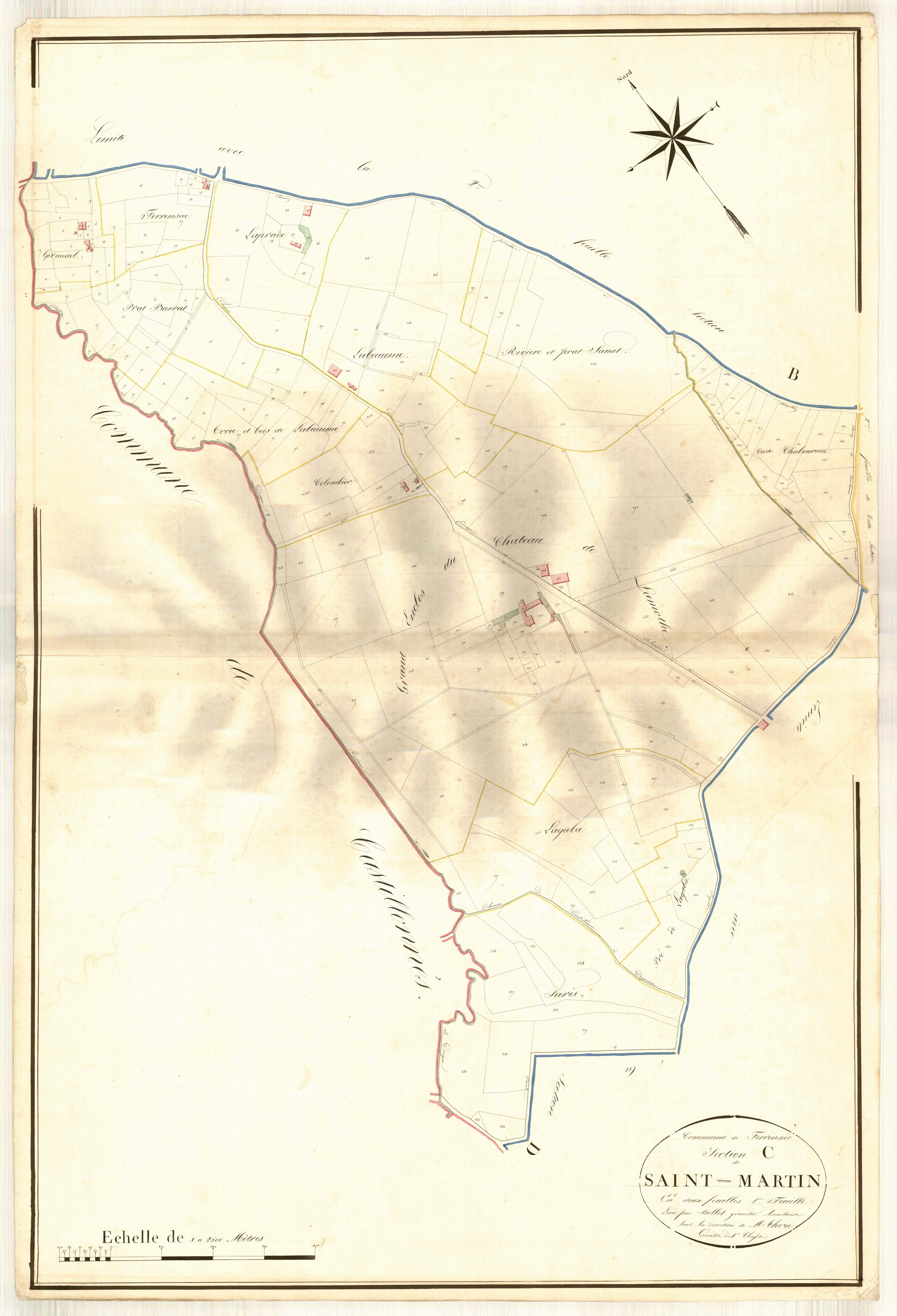 Plan napoléonien, atlas-C1 Saint-Martin, Ferrensac
