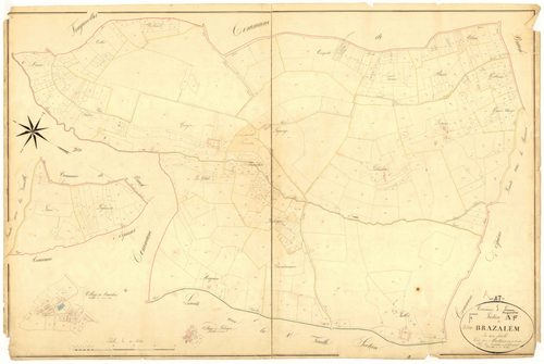 Plan napoléonien, atlas-A Brazalem, Limon (voir Feugarolles)