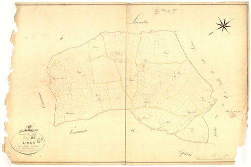 Plan napoléonien, atlas-B2 Limon, Limon (voir Feugarolles)