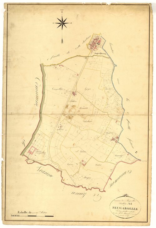 Plan napoléonien, atlas-A2 Feugarolles, Feugarolles