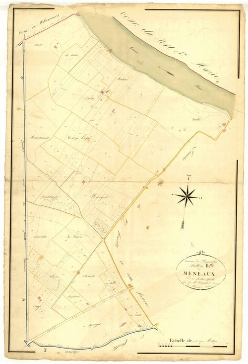 Plan napoléonien, atlas-B1 Meneaux, Feugarolles