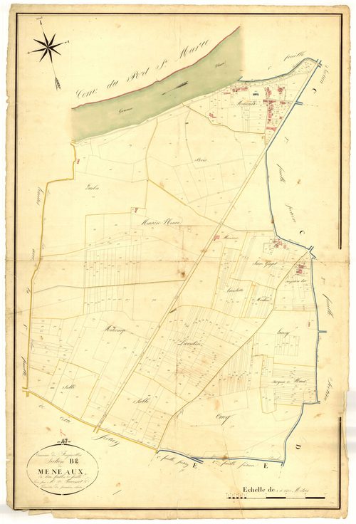 Plan napoléonien, atlas-B2 Meneaux, Feugarolles