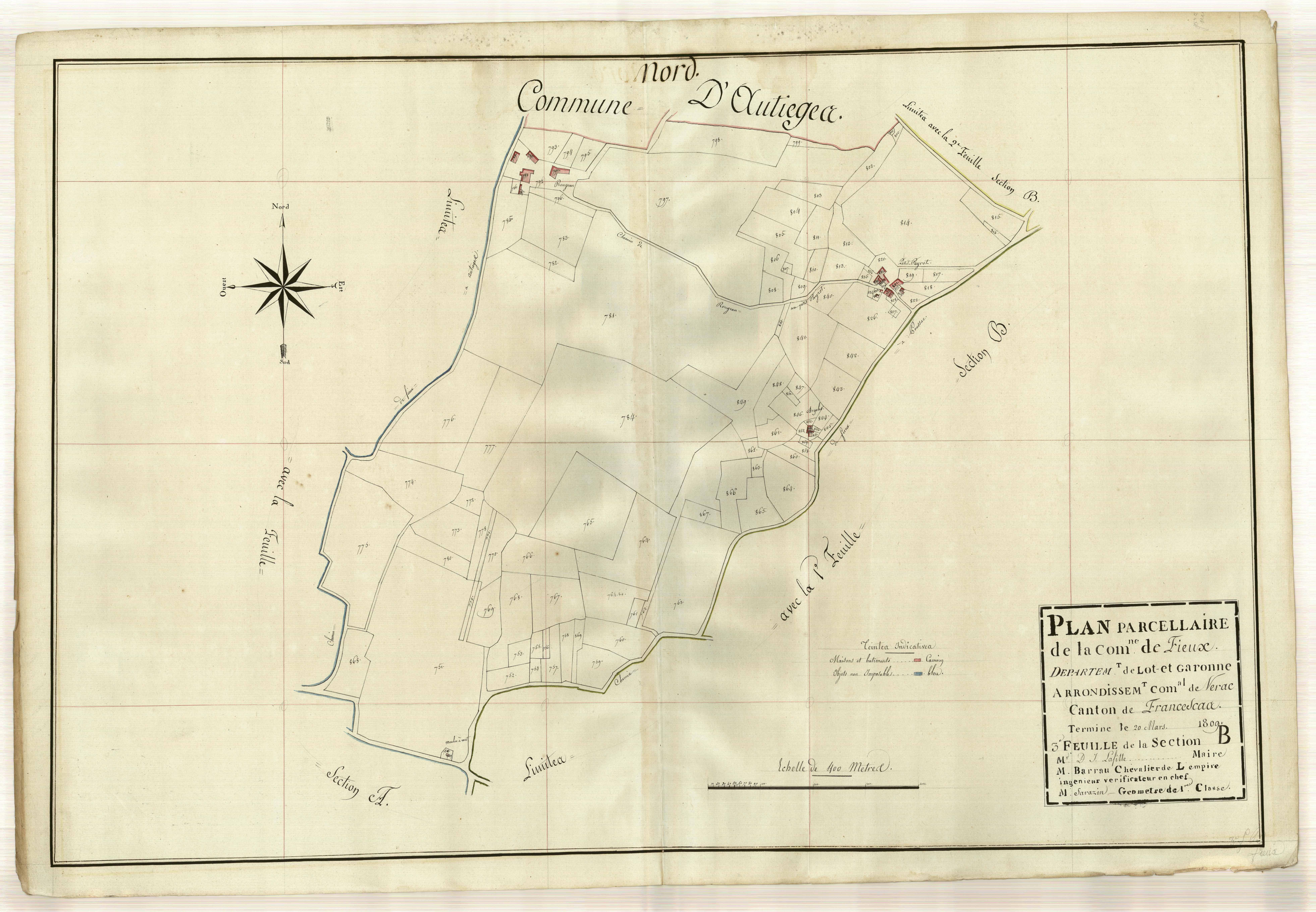 Plan primitif, atlas-B3 Fieux, Fieux