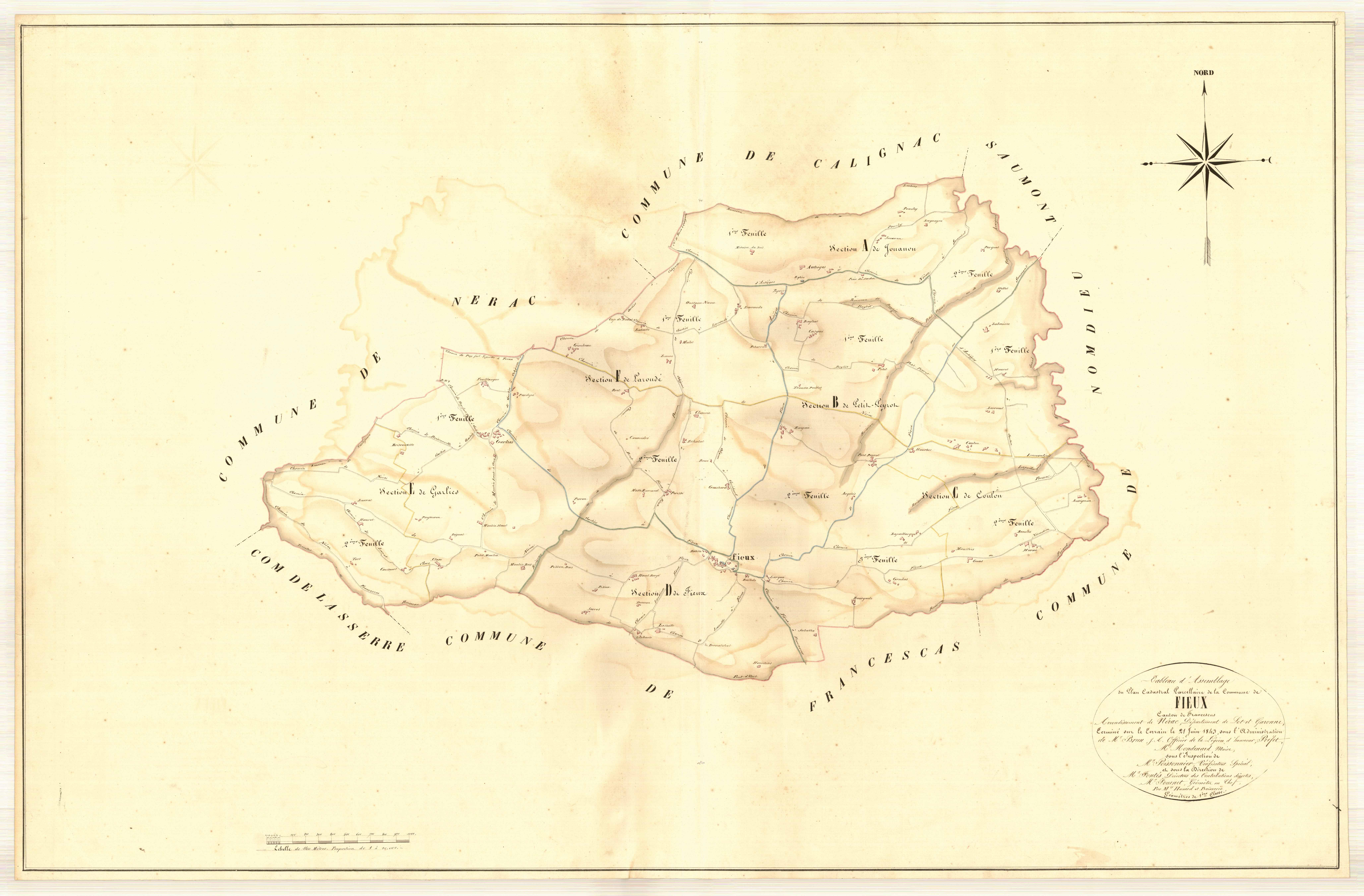Plan napoléonien, atlas-TA, Fieux
