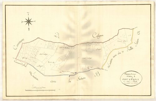Plan primitif, atlas-A1 Jouanont, Autièges (voir Fieux)