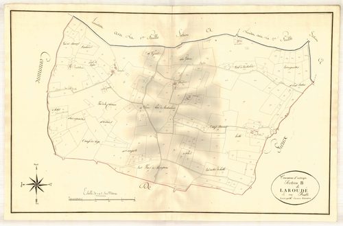 Plan primitif, atlas-B Laroudé, Autièges (voir Fieux)