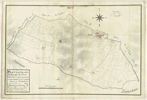 Plan primitif, atlas-A1 Coulon, Fieux