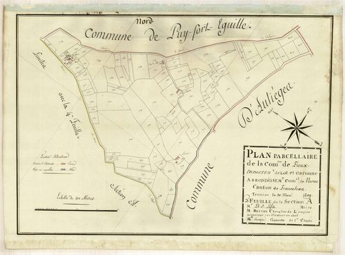 Plan primitif, atlas-A3 Coulon, Fieux