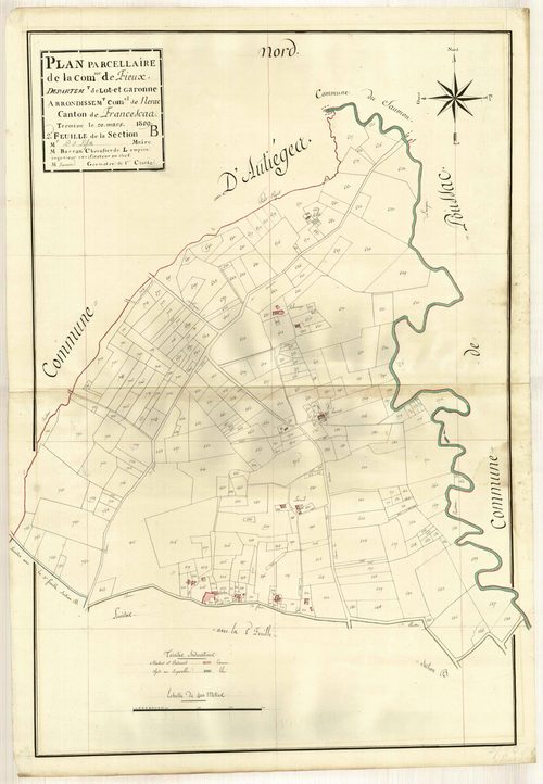 Plan primitif, atlas-B2 Fieux, Fieux