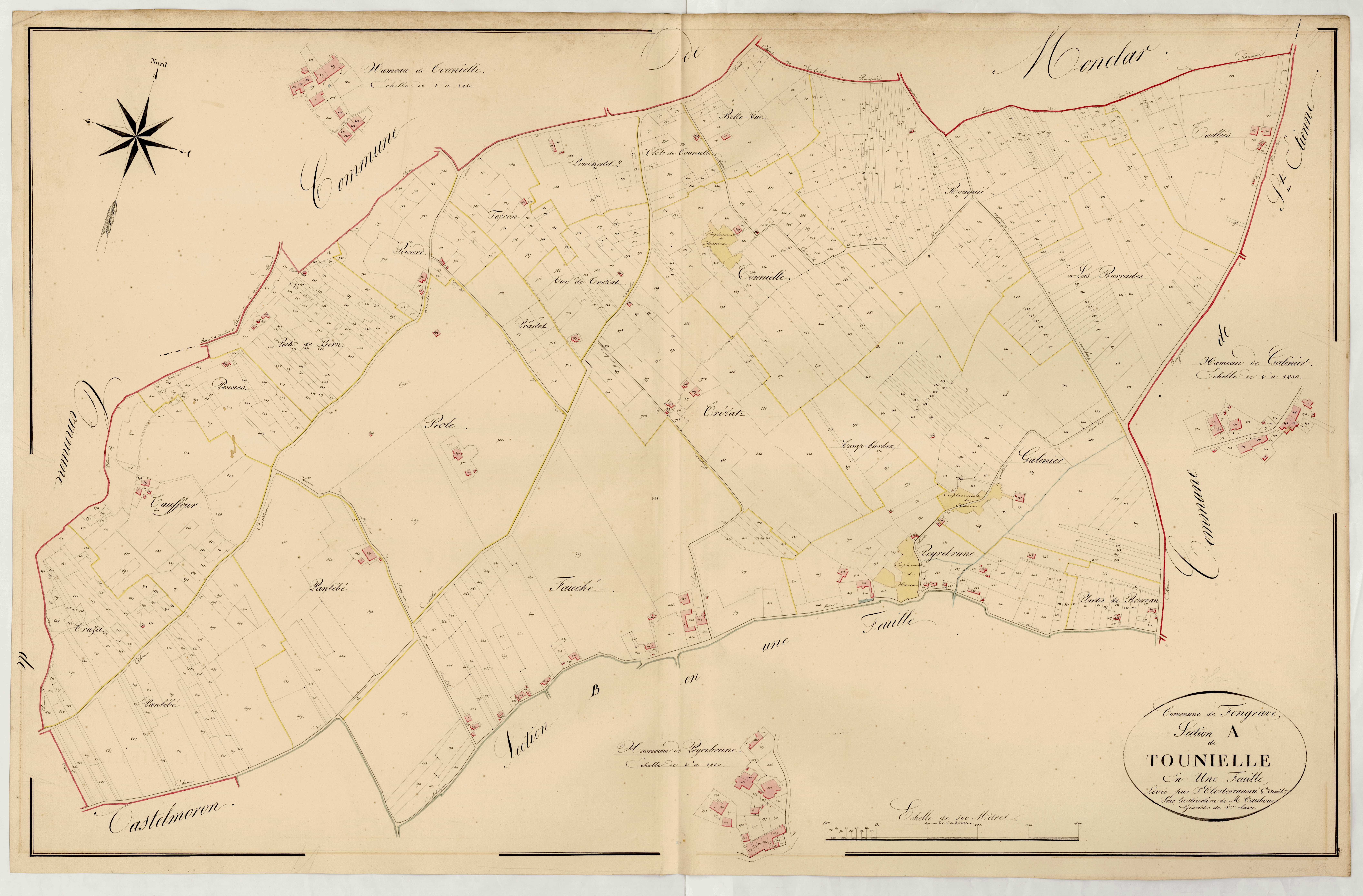 Plan napoléonien, atlas-A Tournielle, Fongrave