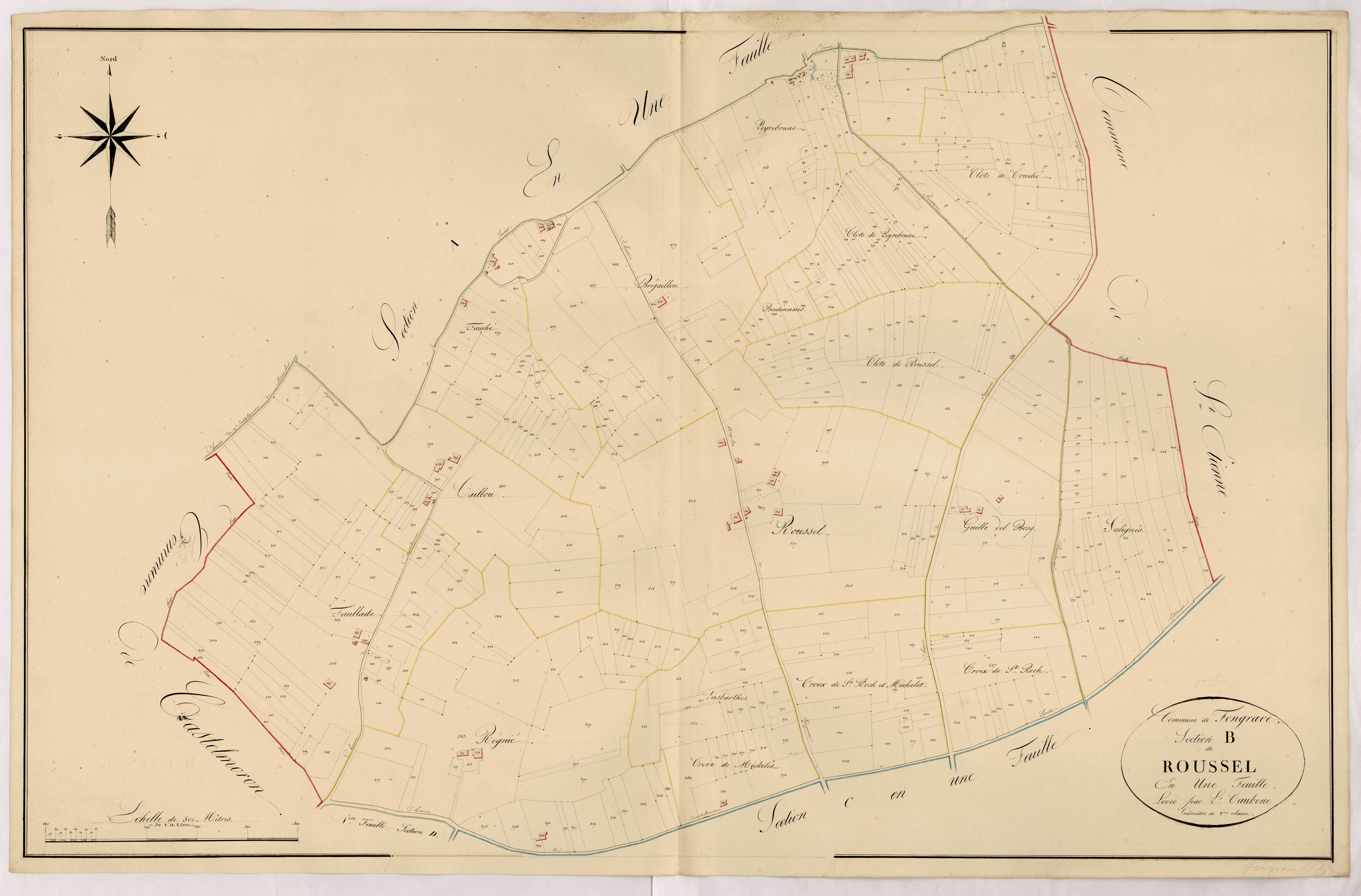 Plan napoléonien, atlas-B Roussel, Fongrave