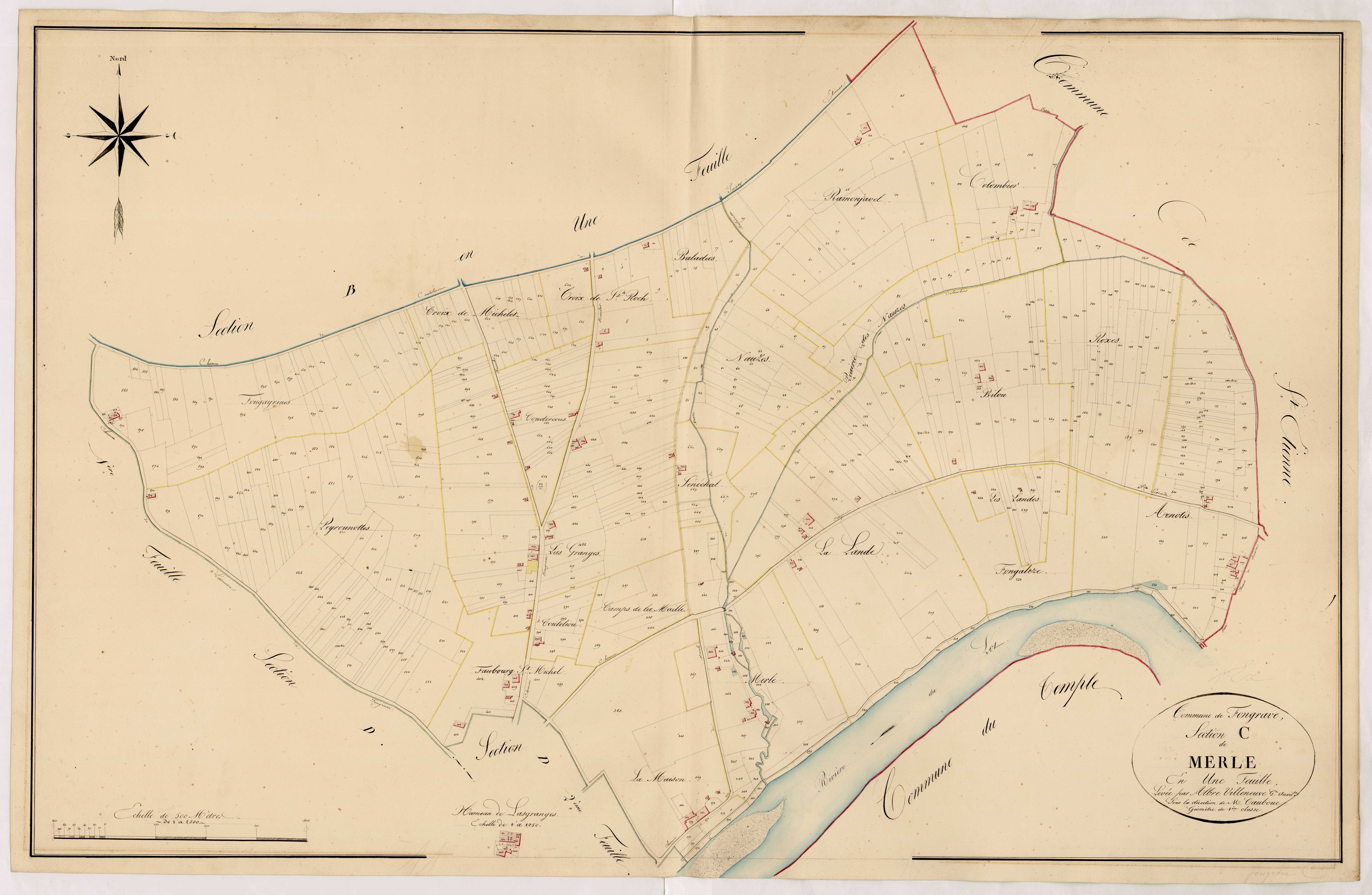 Plan napoléonien, atlas-C Merle, Fongrave