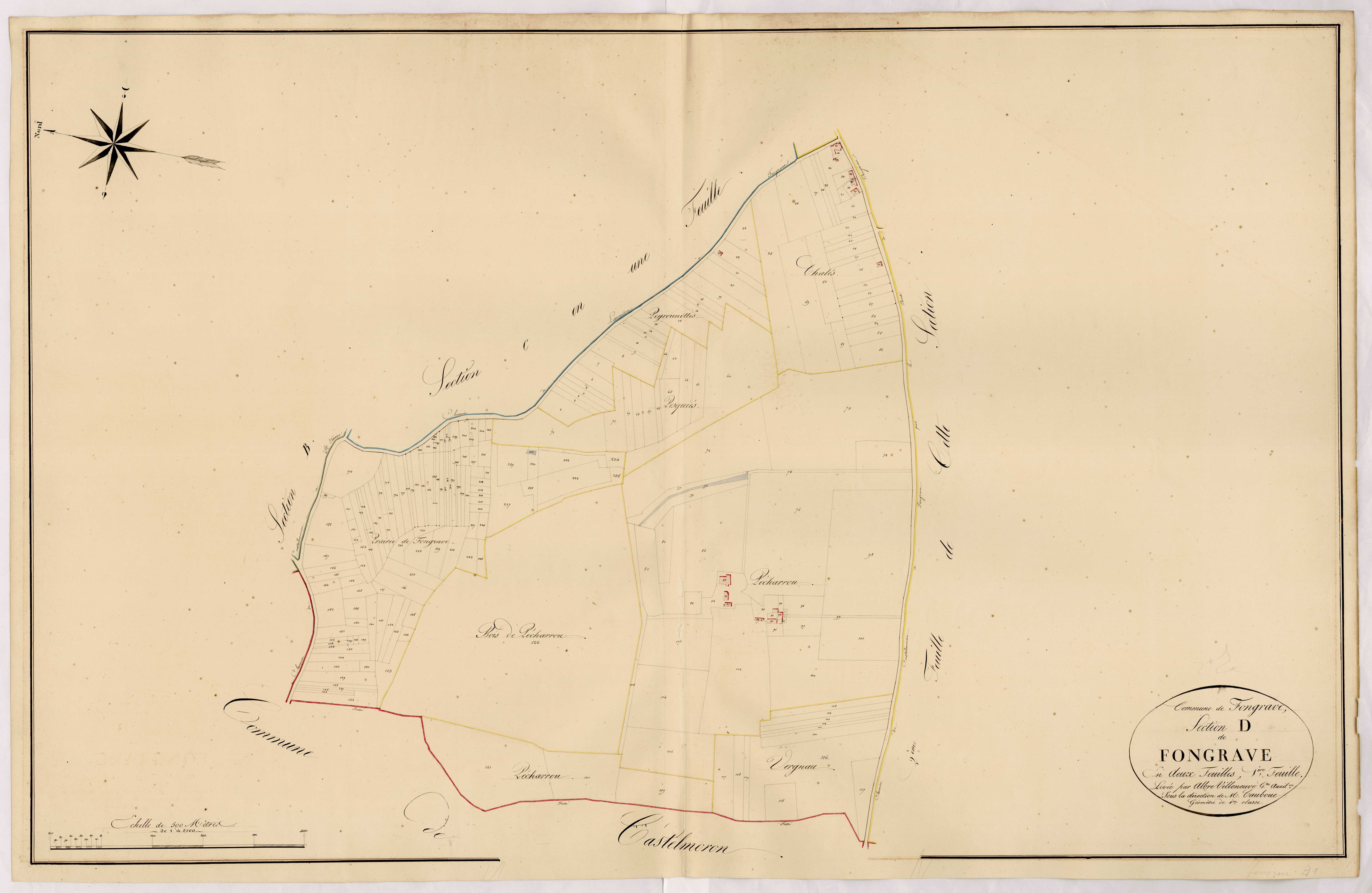Plan napoléonien, atlas-D1 Fongrave, Fongrave