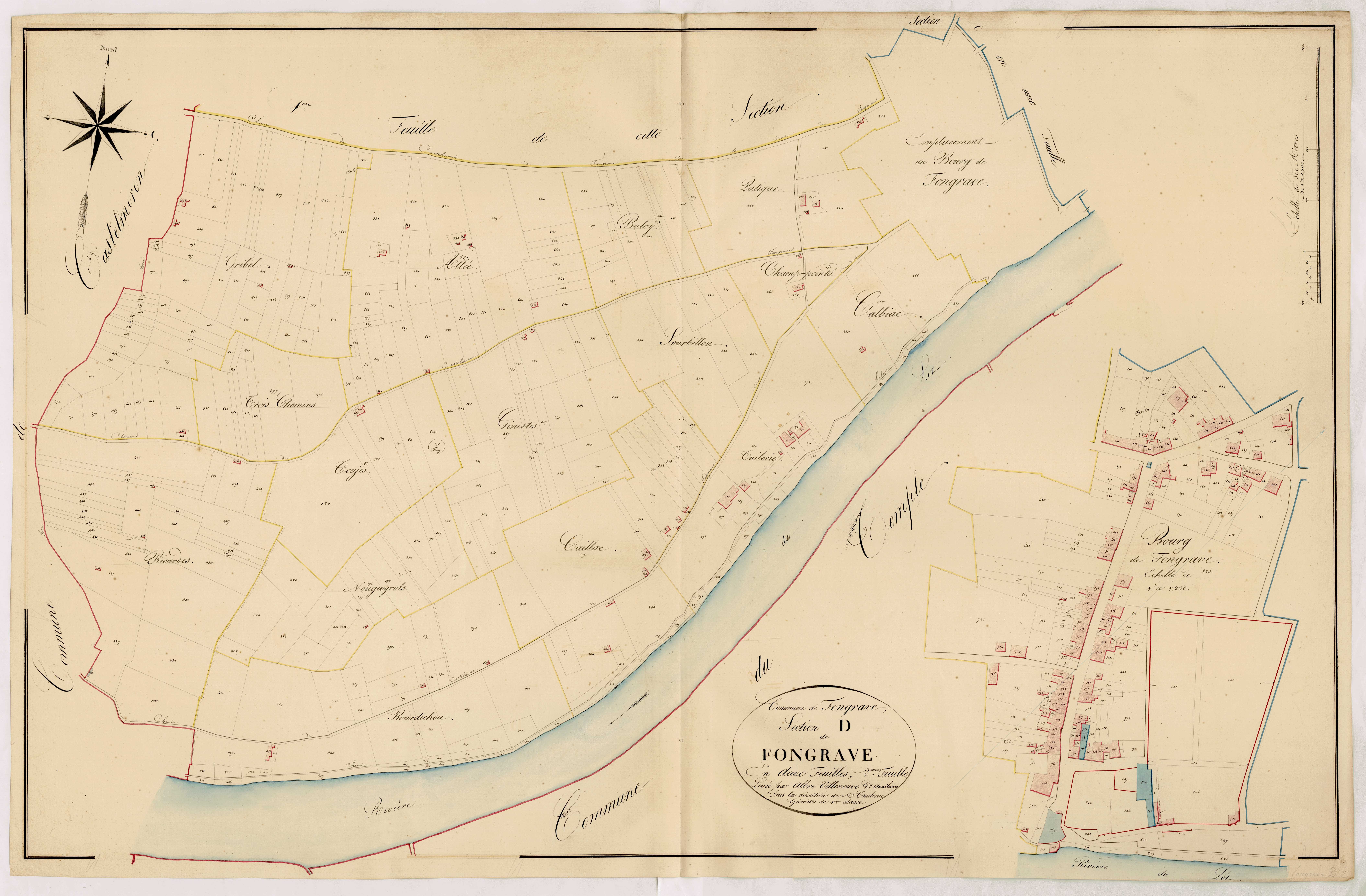 Plan napoléonien, atlas-D2 Fongrave, Fongrave
