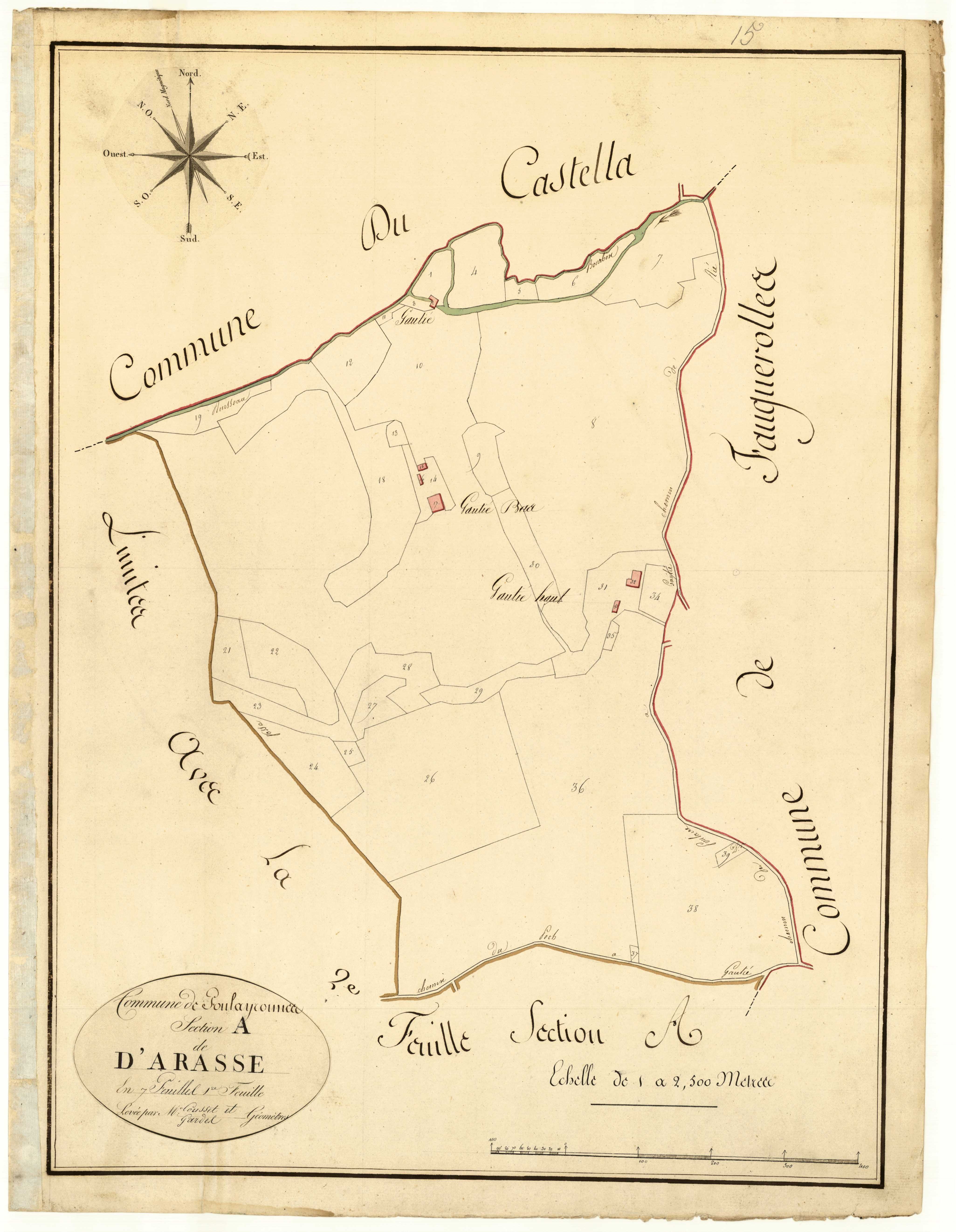 Plan primitif, atlas-A1 Arasse, Foulayronnes