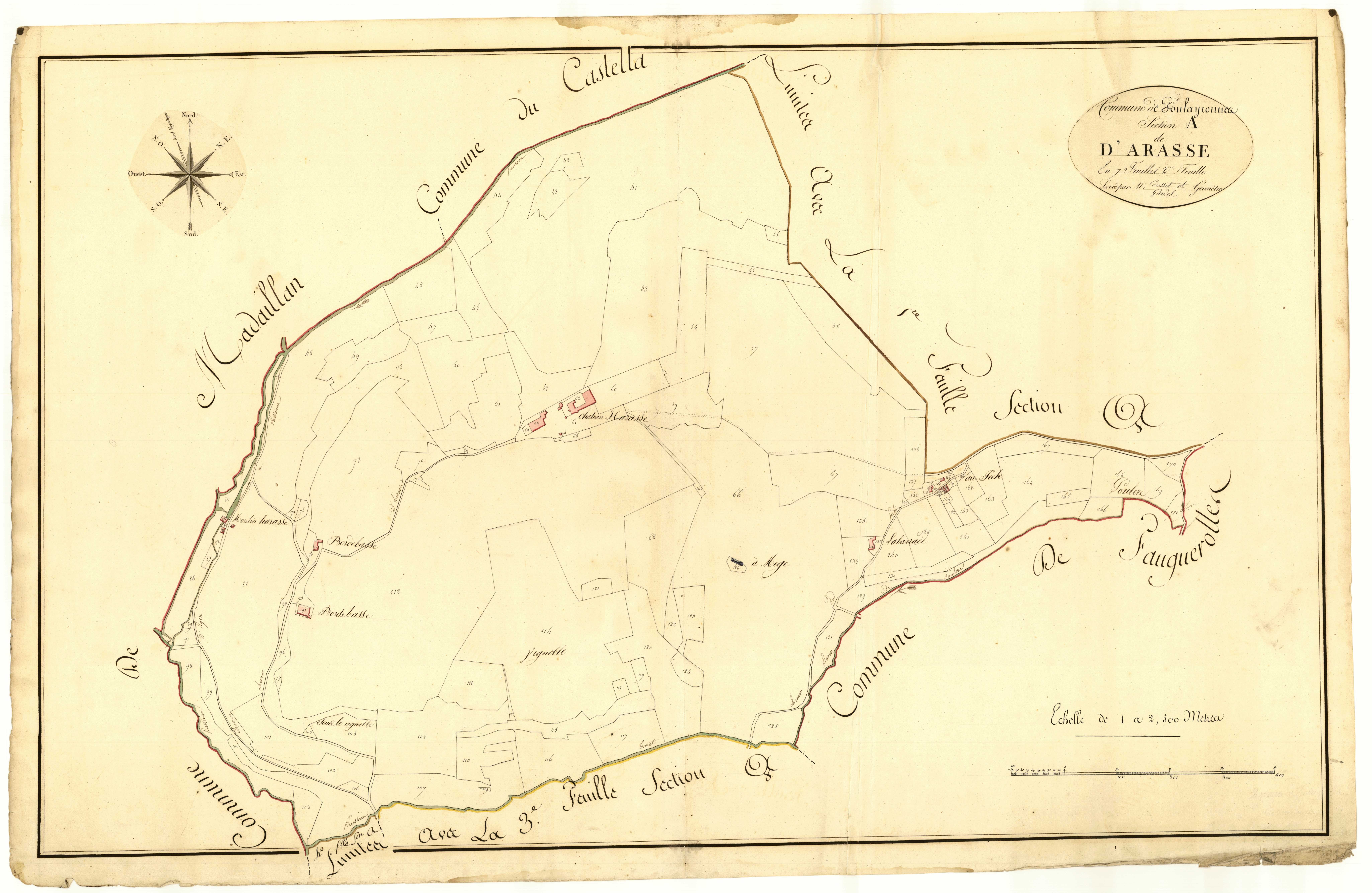 Plan primitif, atlas-A2 Arasse, Foulayronnes