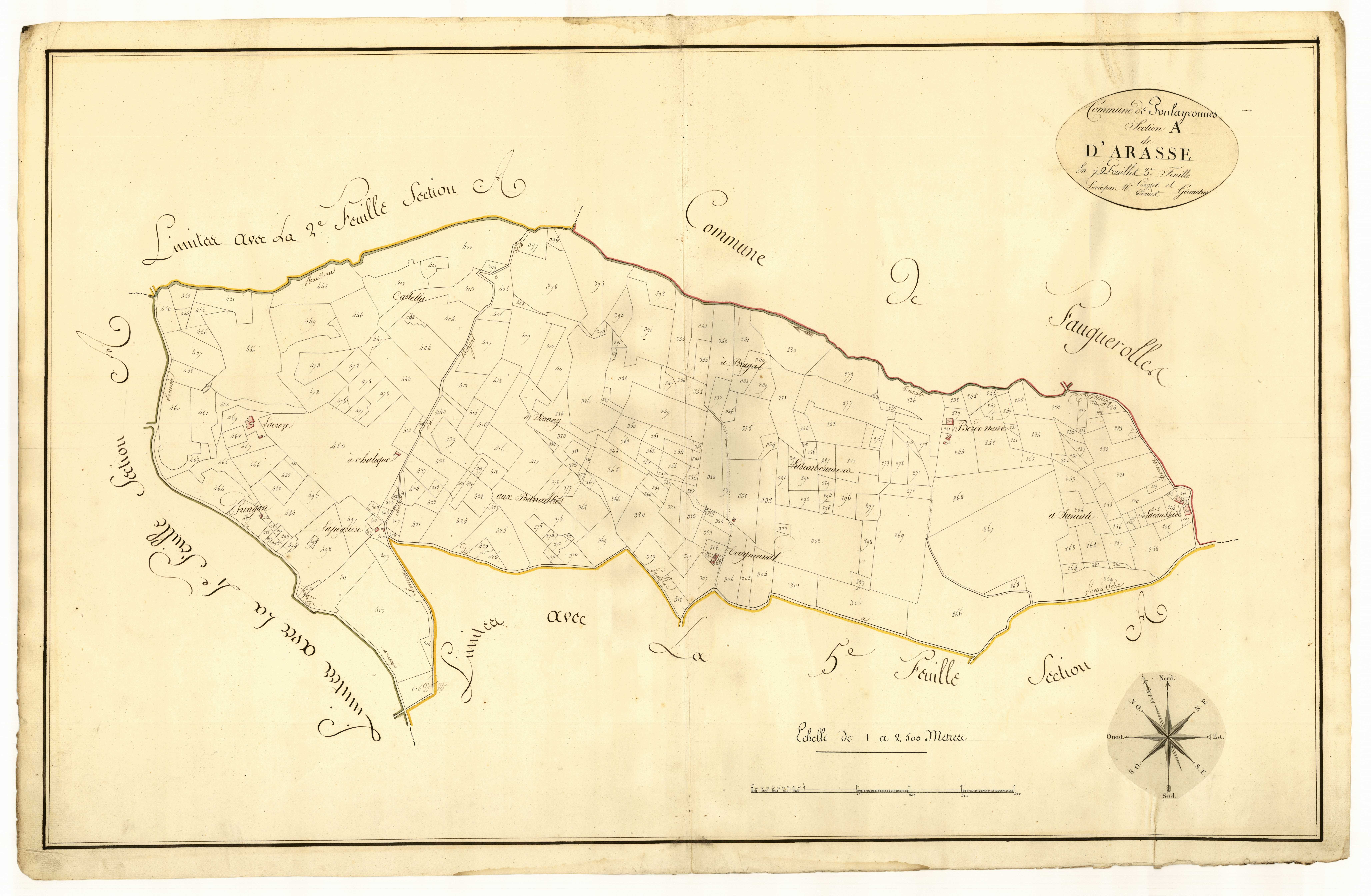Plan primitif, atlas-A3 Arasse, Foulayronnes