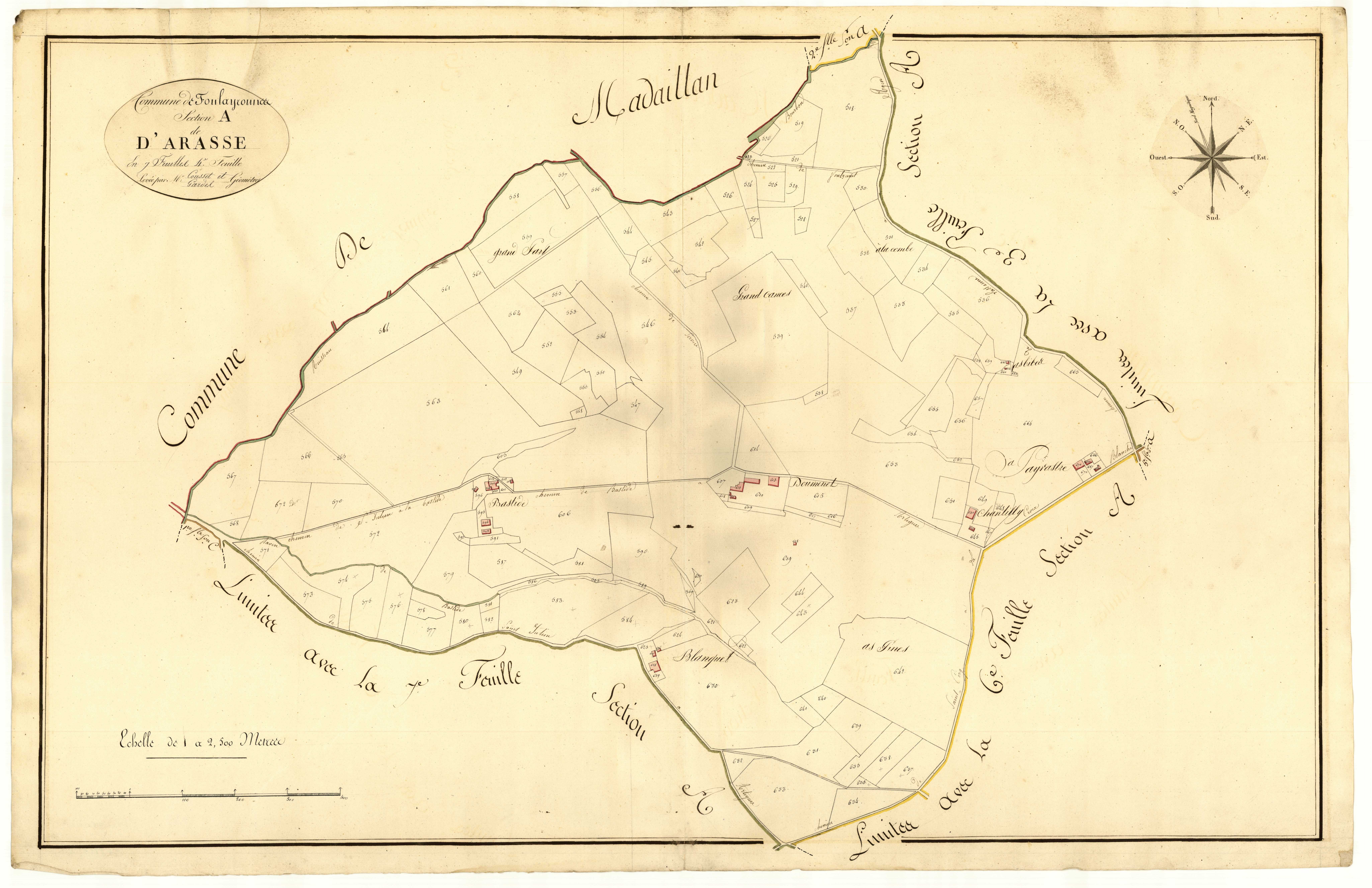 Plan primitif, atlas-A4 Arasse, Foulayronnes