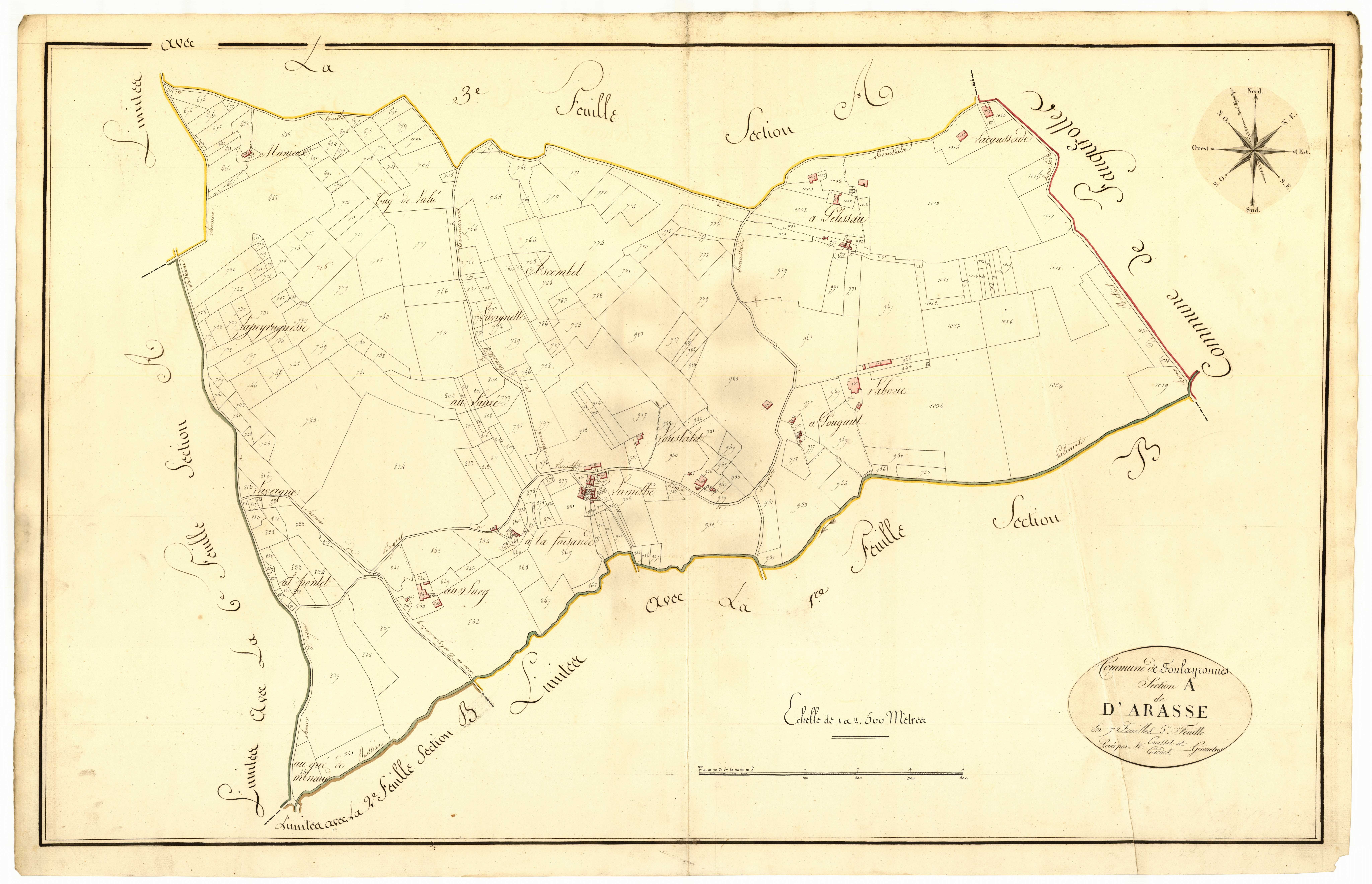 Plan primitif, atlas-A5 Arasse, Foulayronnes