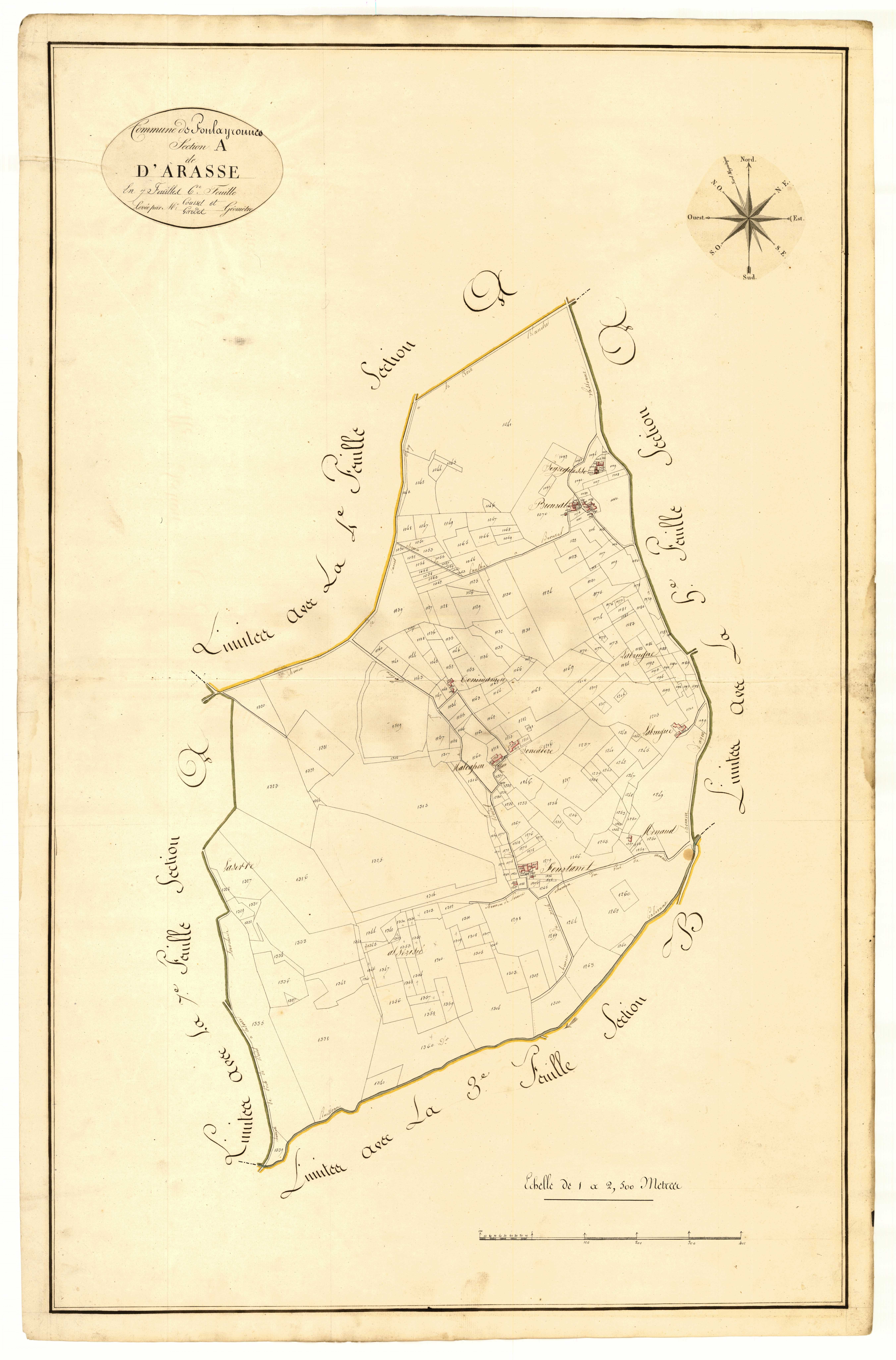 Plan primitif, atlas-A6 Arasse, Foulayronnes