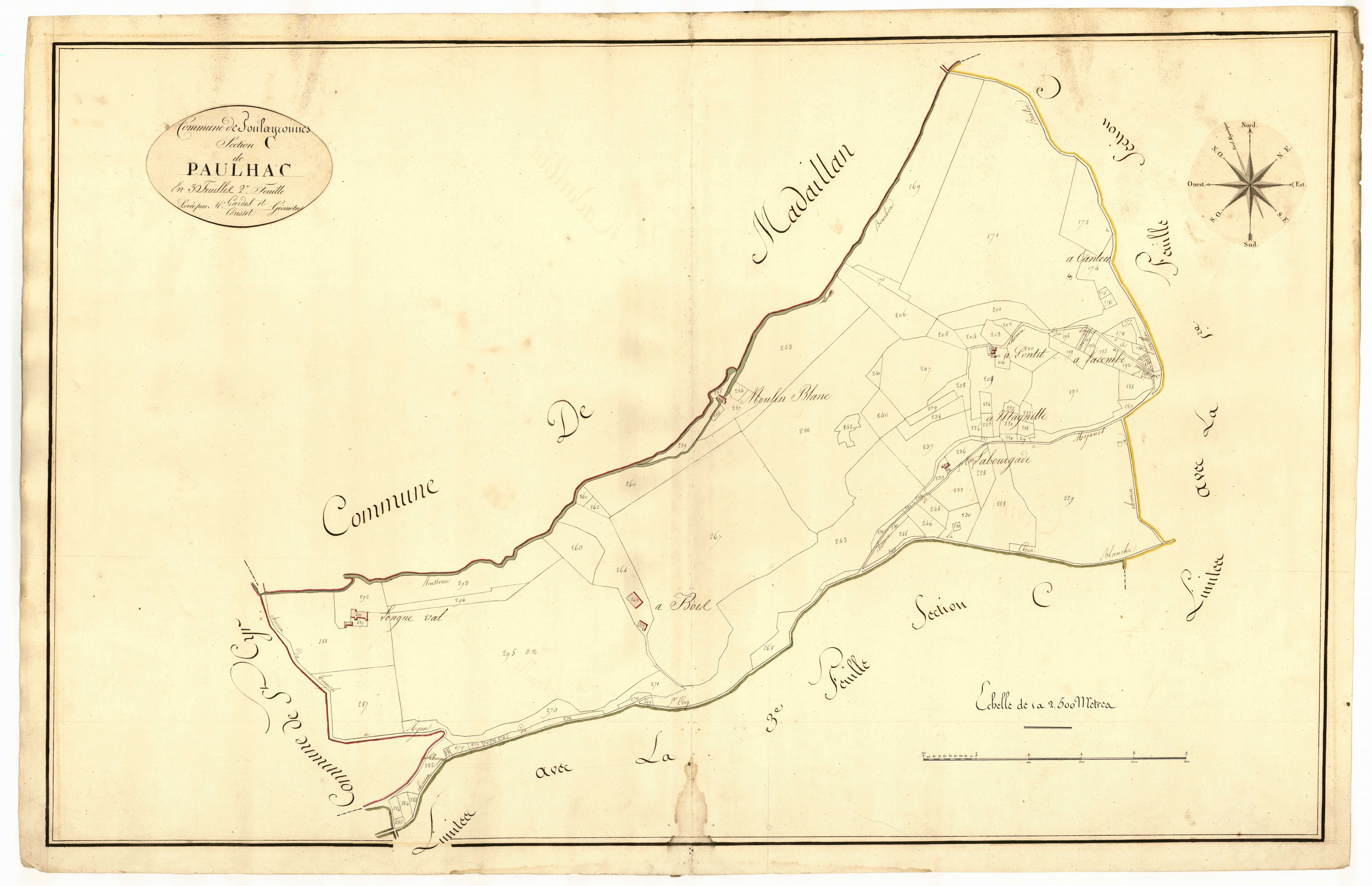 Plan primitif, atlas-C2 Paulhac, Foulayronnes