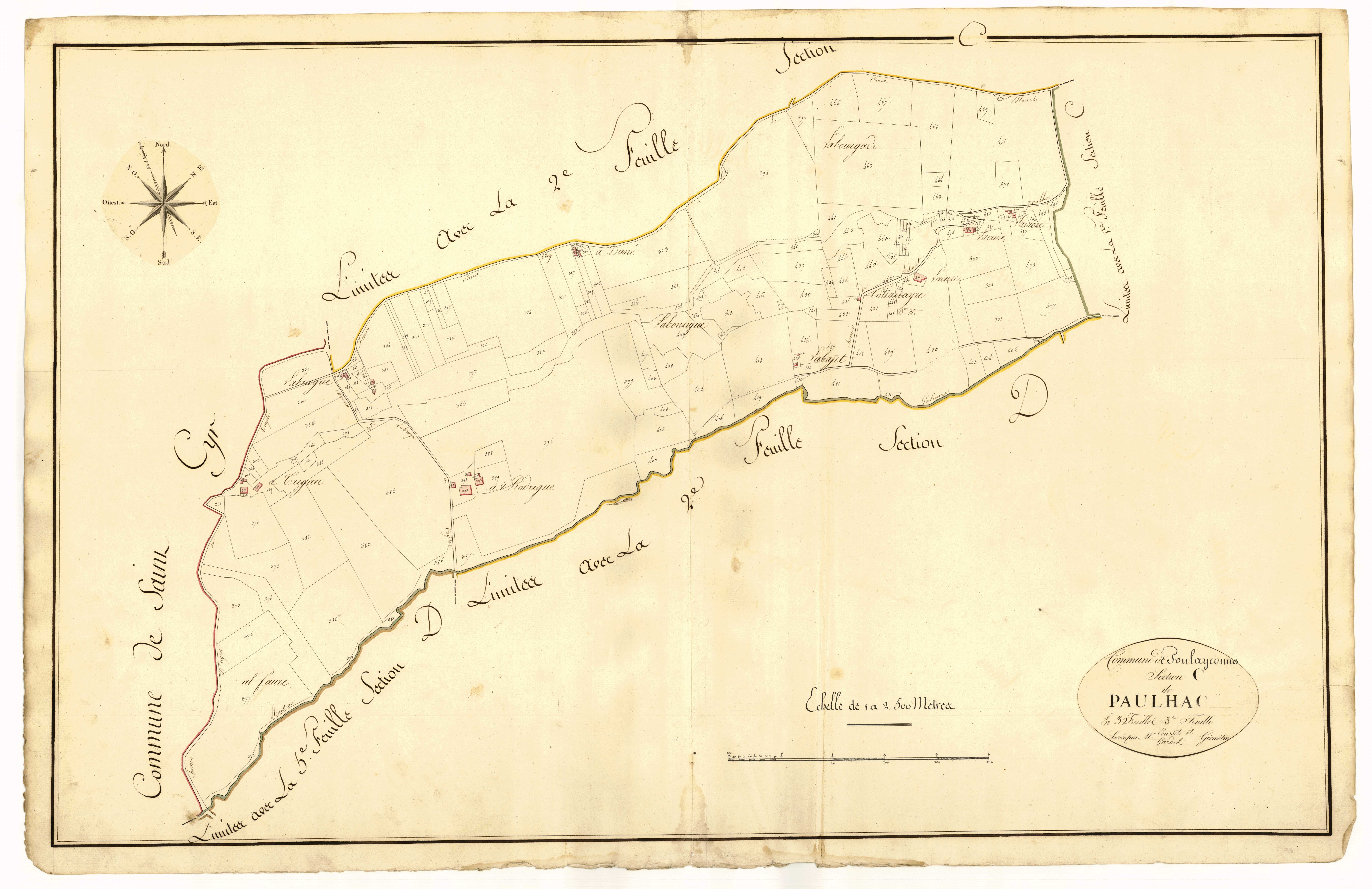 Plan primitif, atlas-C3 Paulhac, Foulayronnes