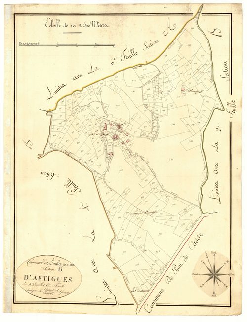 Plan primitif, atlas-B3 Artigues, Foulayronnes