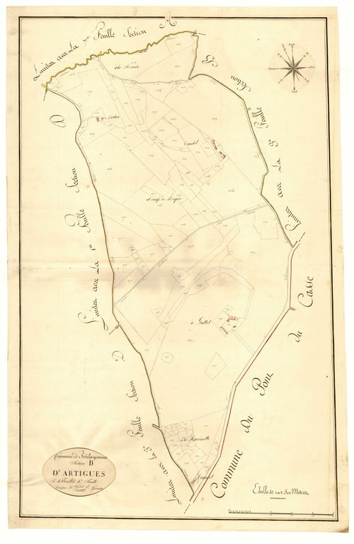 Plan primitif, atlas-B4 Artigues, Foulayronnes