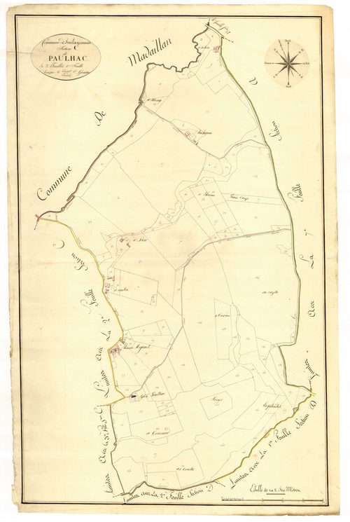 Plan primitif, atlas-C1 Paulhac, Foulayronnes