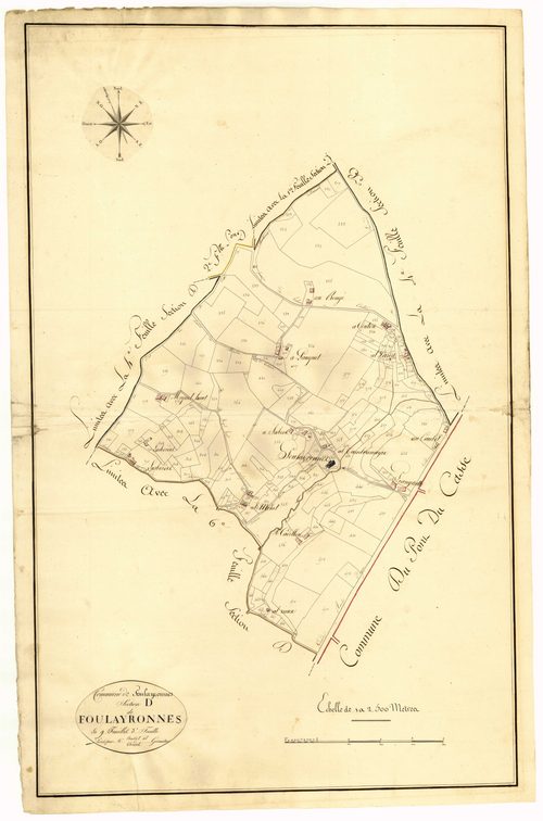 Plan primitif, atlas-D3 Foulayronnes, Foulayronnes