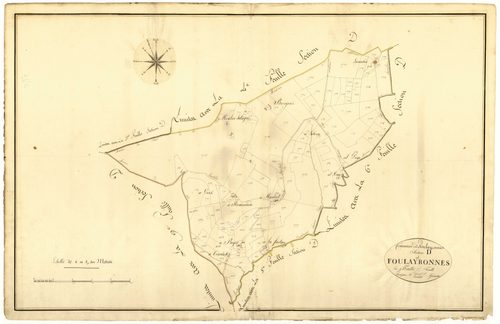 Plan primitif, atlas-D7 Foulayronnes, Foulayronnes