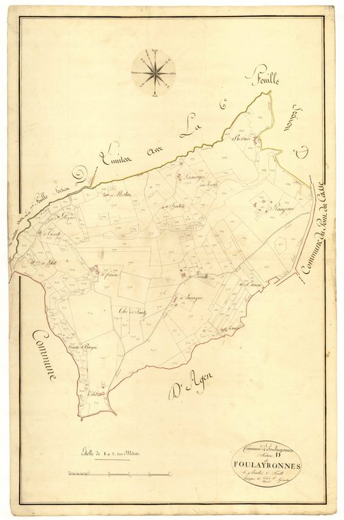 Plan primitif, atlas-D8 Foulayronnes, Foulayronnes
